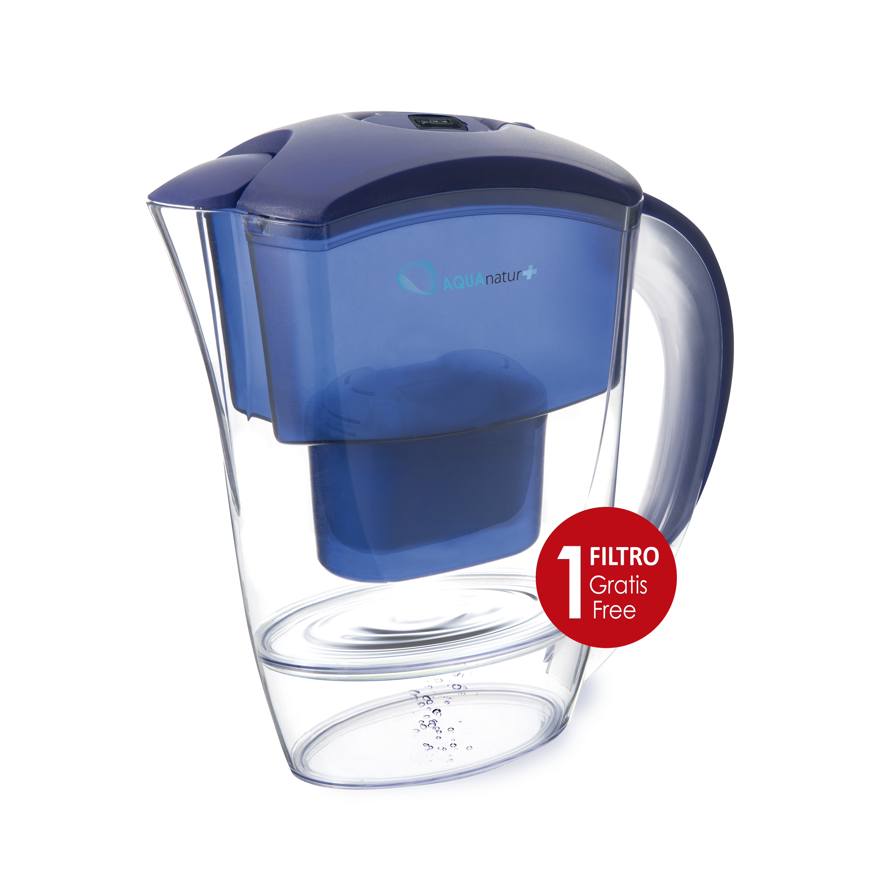 Jarra de agua filtrante AQUAnatur TMJAR025(BL) TM ELECTRON