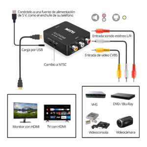 Convertidor de audio y video AV a HDMI - Image 5