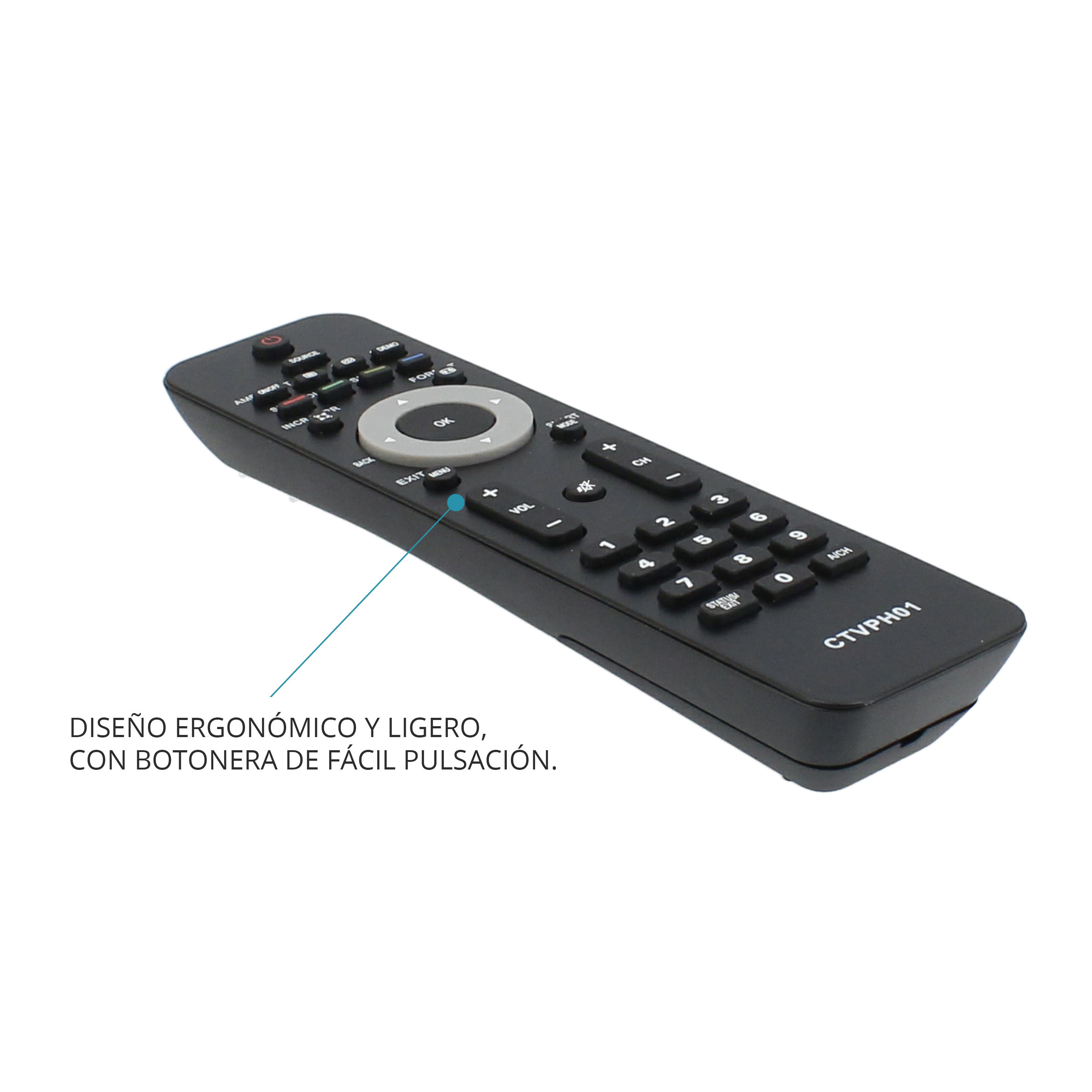 Mando Para Tv Compatible Con Philips (CTVPH03)