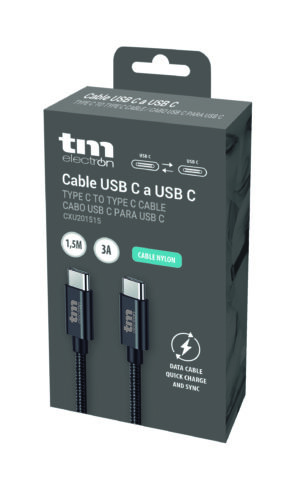 Cable USB C a USB C (Nylon_1,5m.) - Image 2