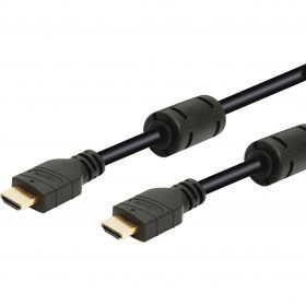 Conexión HDMI macho a HDMI macho con ferrita negra