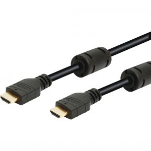 Conexión HDMI macho a HDMI macho con ferrita negra