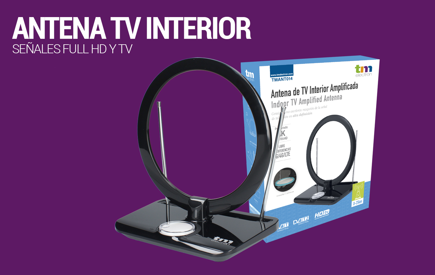 Antena de TV interior - TM Electron