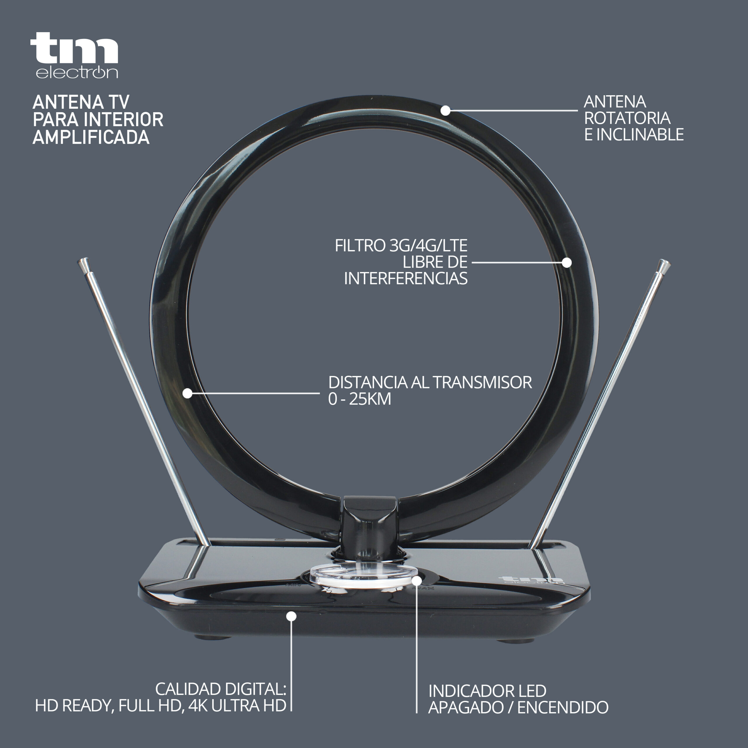 Antena de TV interior - TM Electron