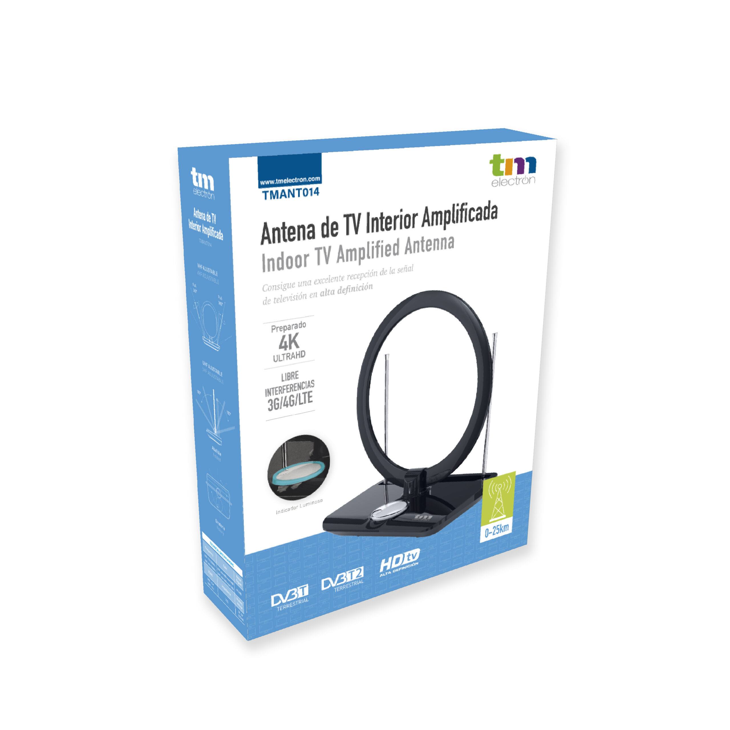Comprar PDTO Antena de TV portátil HD Antena Digital Recepción Reproductor  Multimedia Exterior Interior