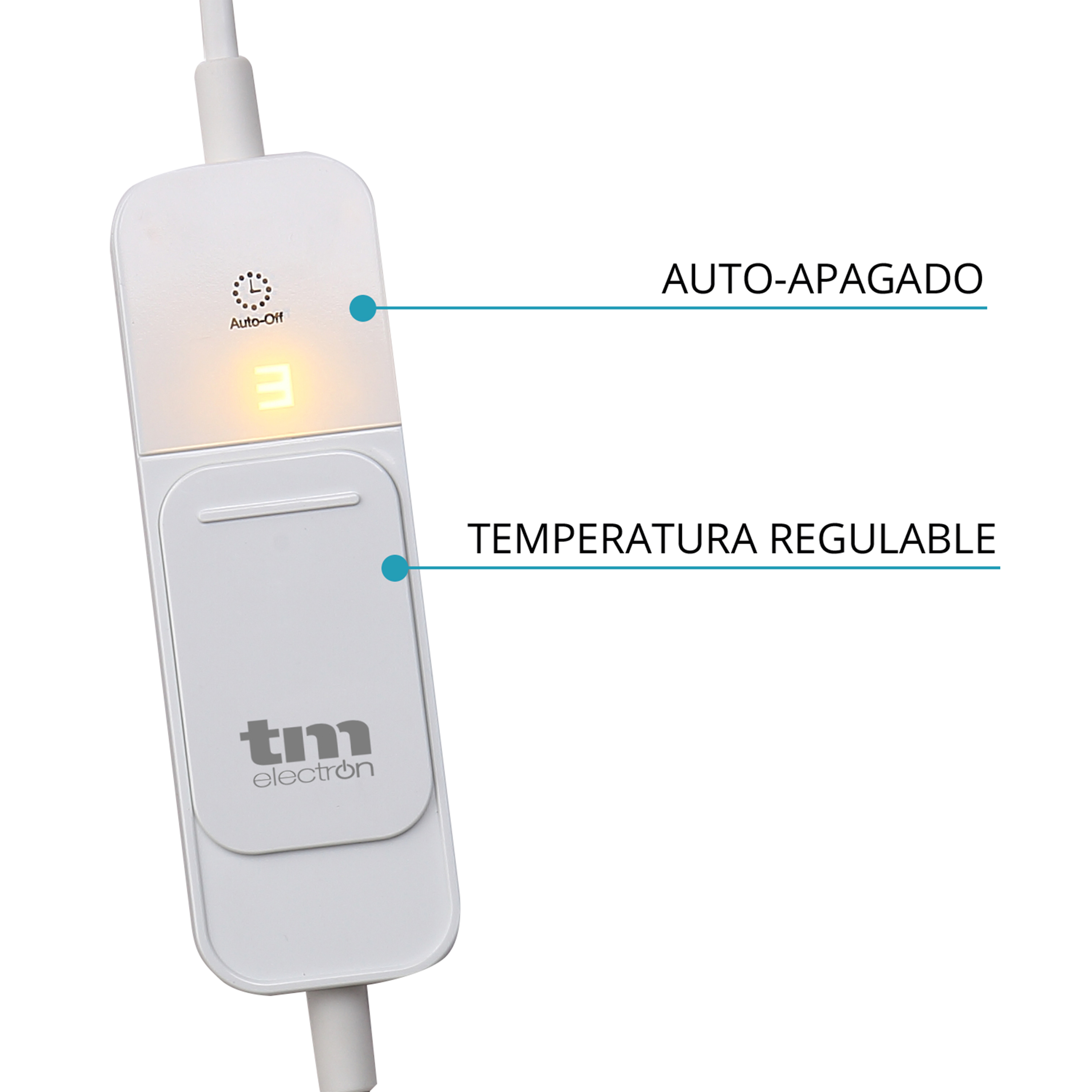Almohadilla electrica lumbar 100W con interruptor 3 niveles de temperatura  GSC