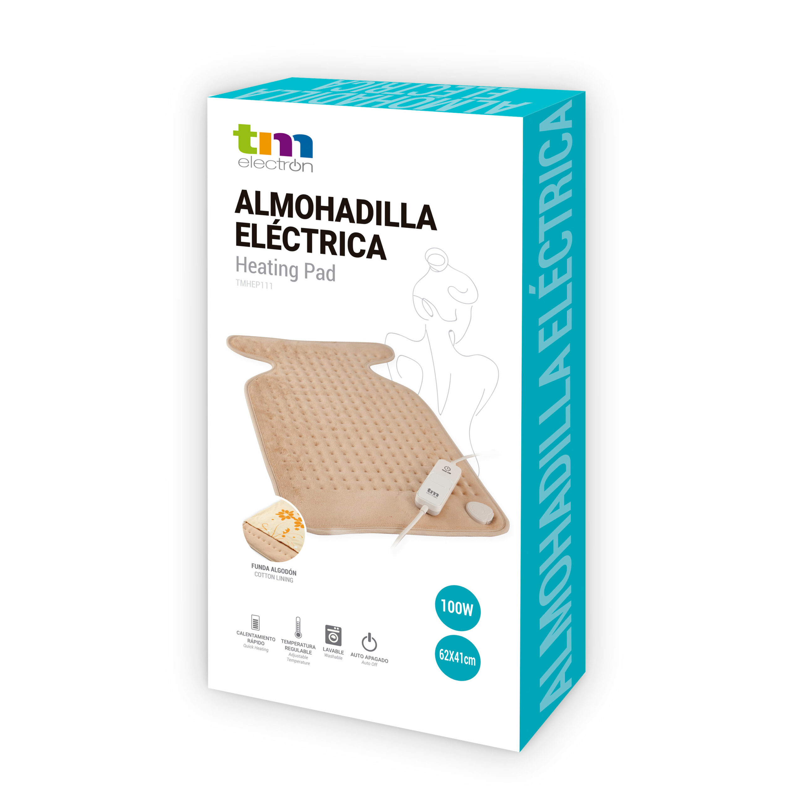 Almohadilla electrica lumbar 100W con interruptor 3 niveles de temperatura  GSC