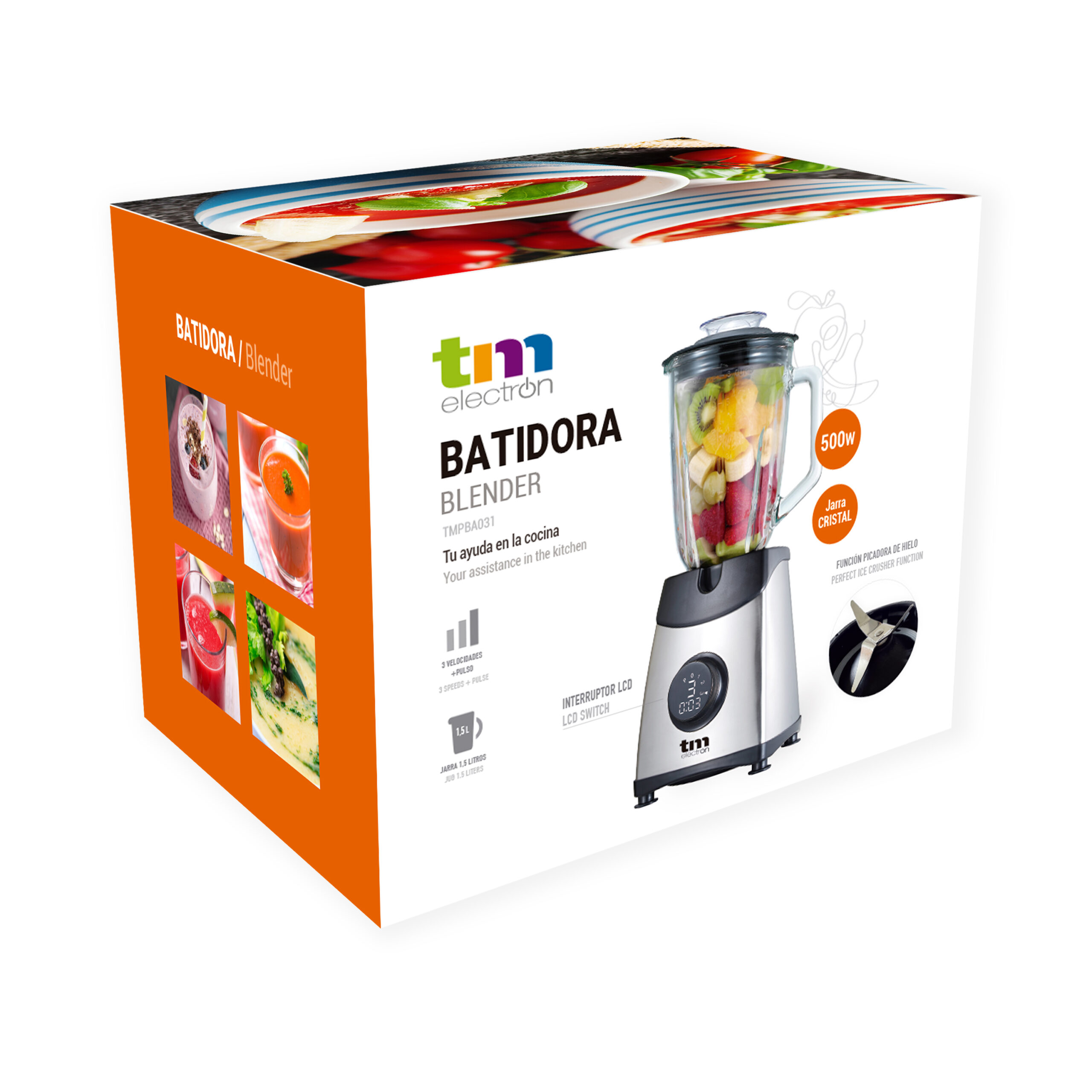 Batidora de mano con 1200W, TM Electron