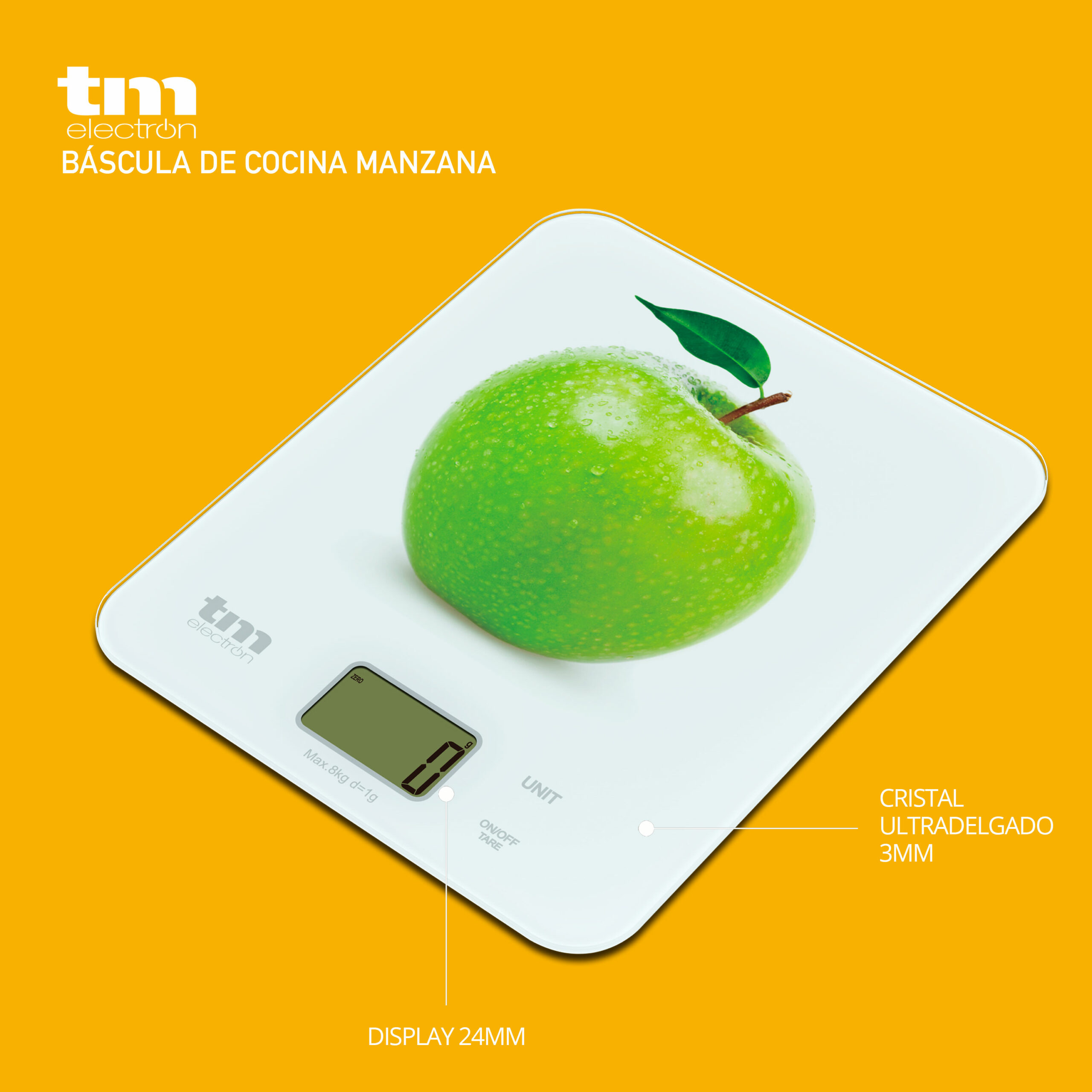 Báscula de cocina ciruela - TM Electron