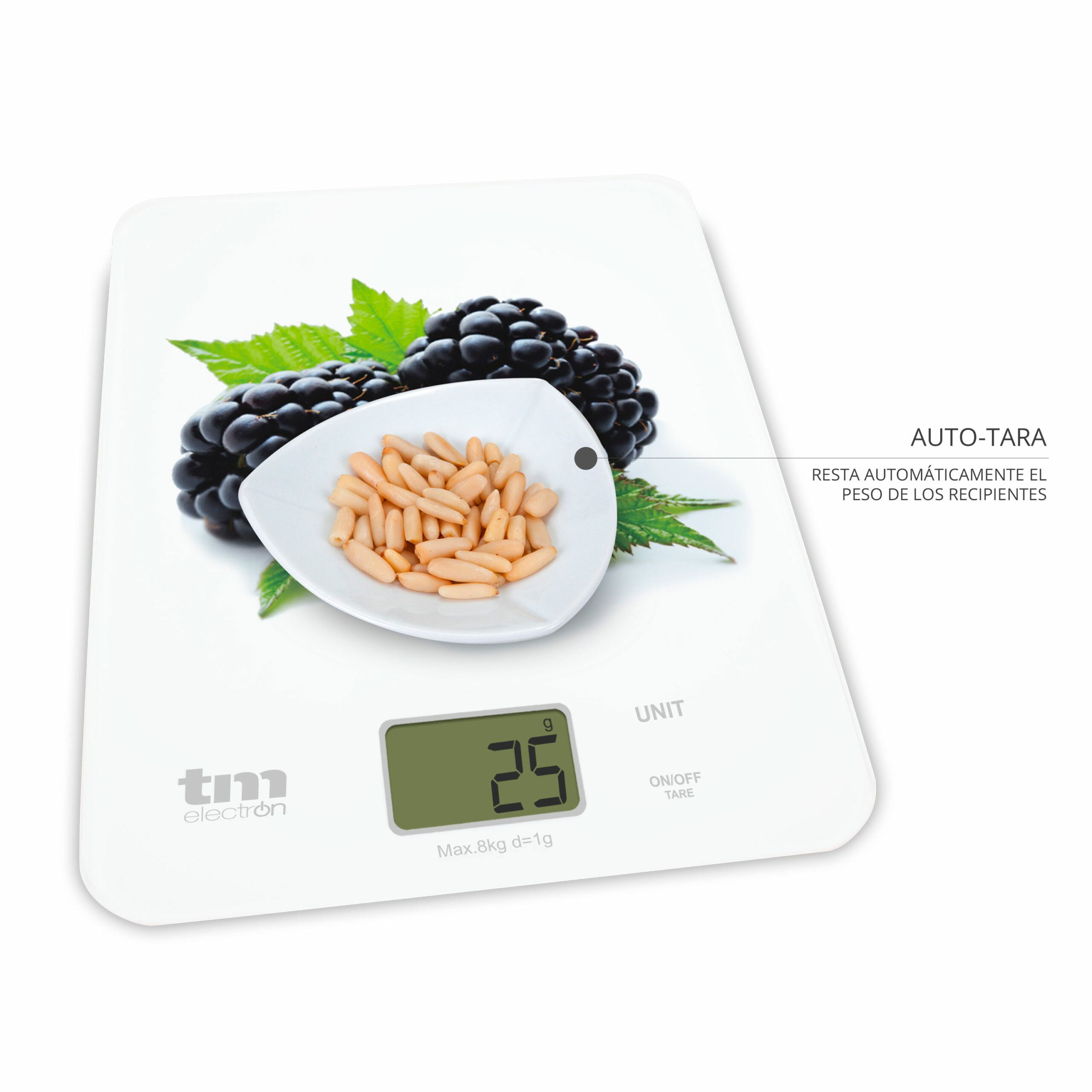 Balanza digital para cocina con indicador de volumen 11 libras EK36