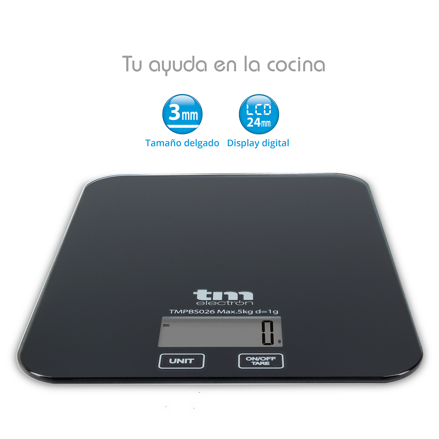 KitchenTour - Báscula digital de cocina, 17.64 oz/0.00 oz de alta  precisión, báscula multifuncional de alimentos para carne, joyería,  laboratorio, en