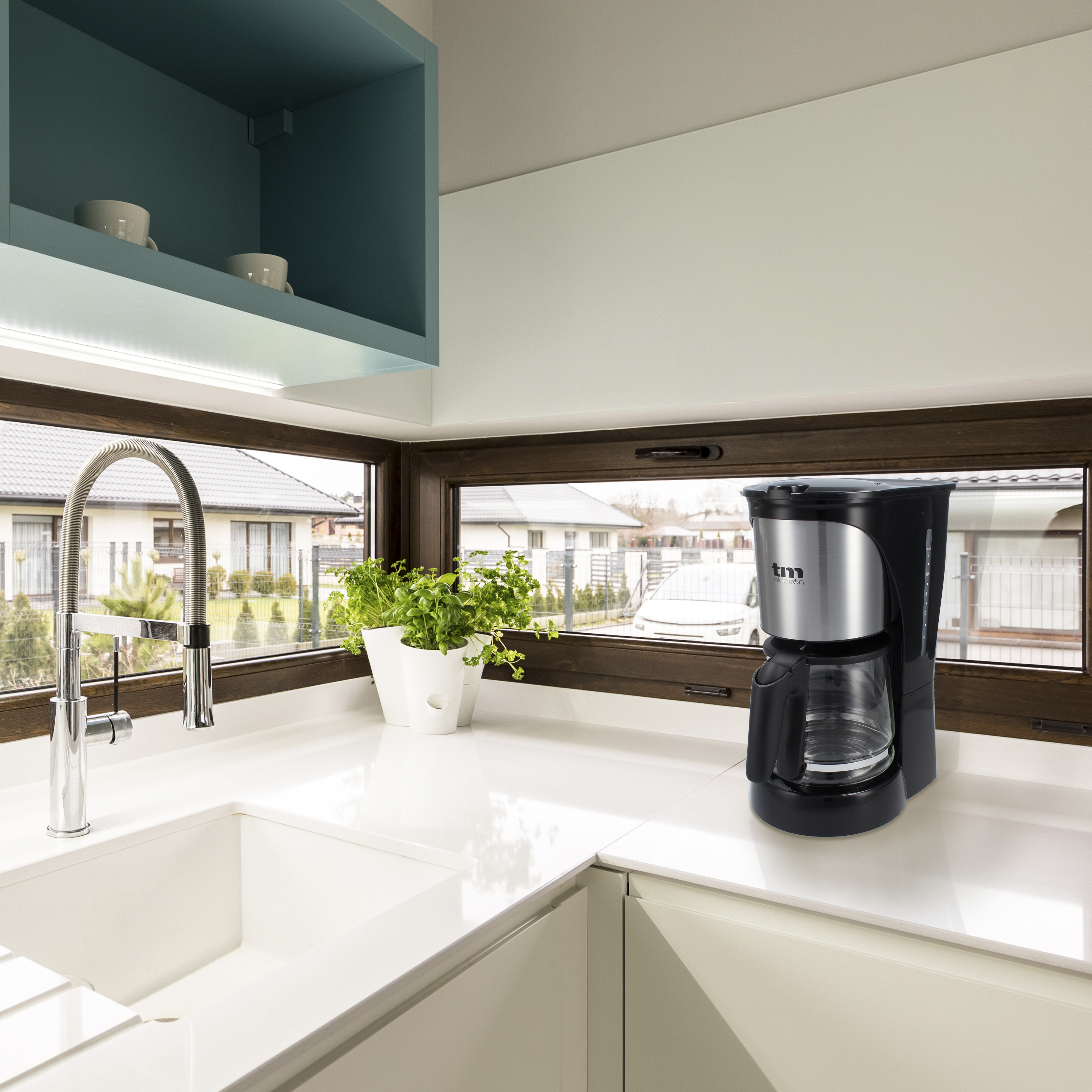 TM Electron TMPCF005 macchina per il caffè americano 12 tazas acciaio INOX 