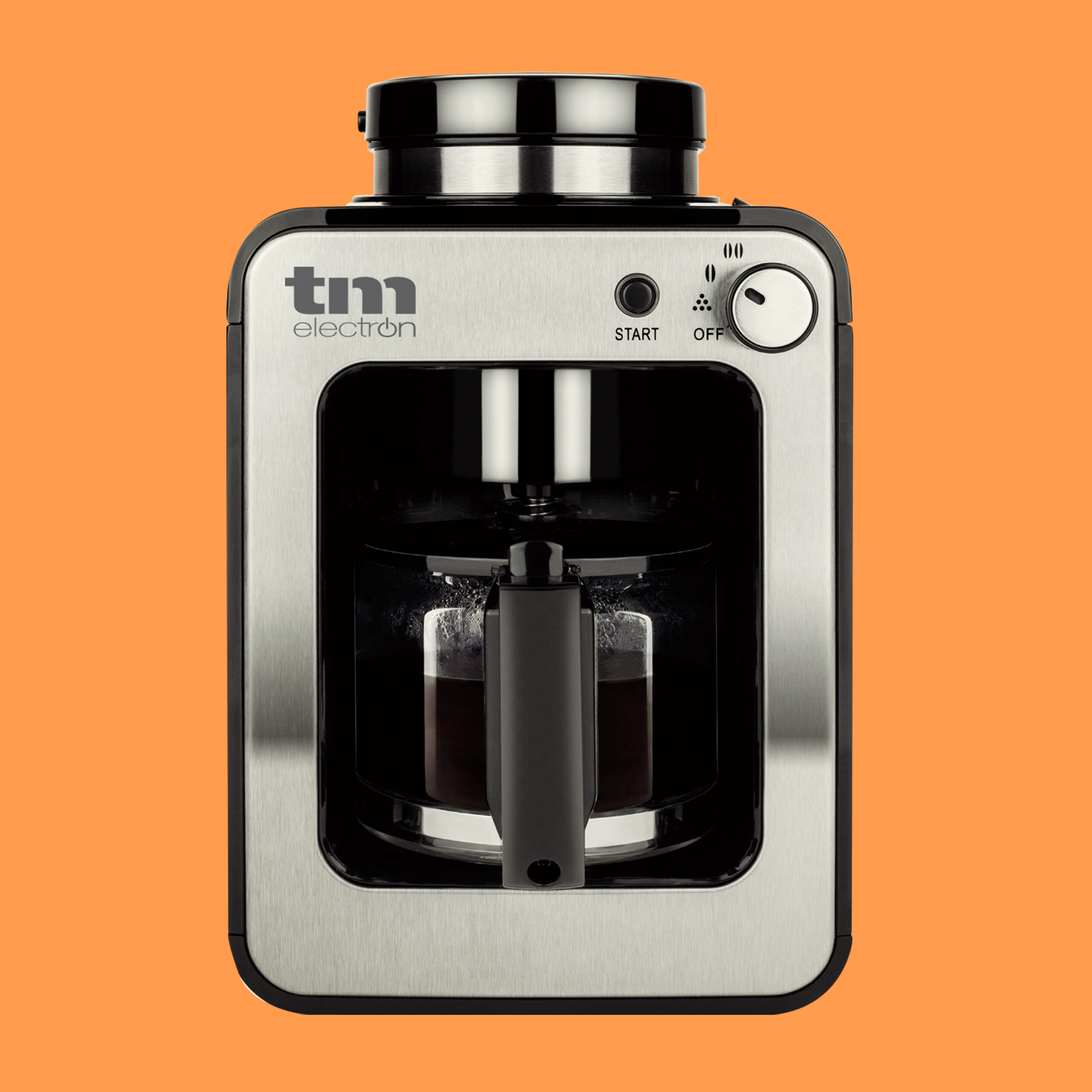 Mini cafetera TM Electron TMPCF020R con molinillo en oferta por 51