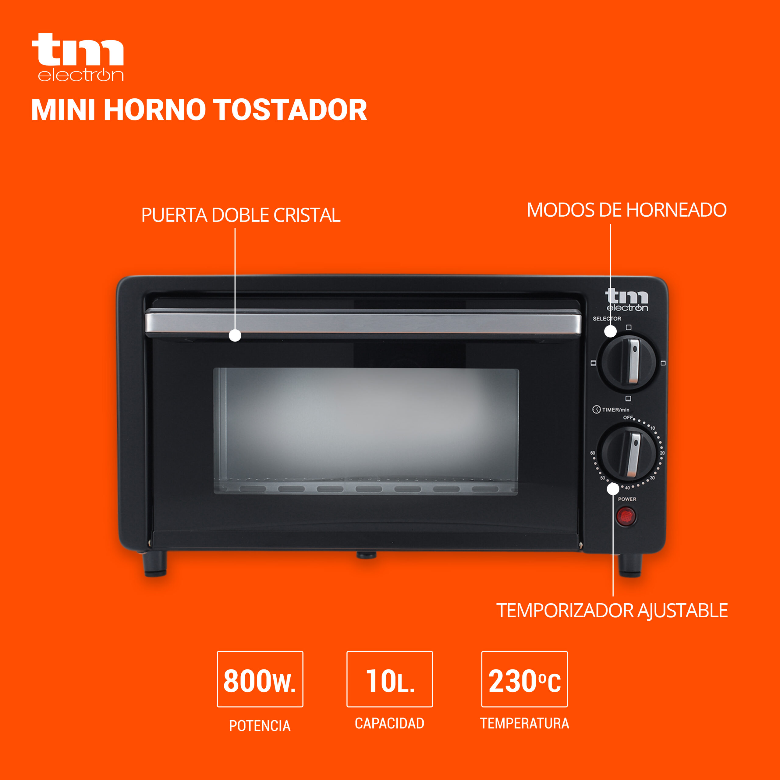 Mini Horno Eléctrico TM Electron