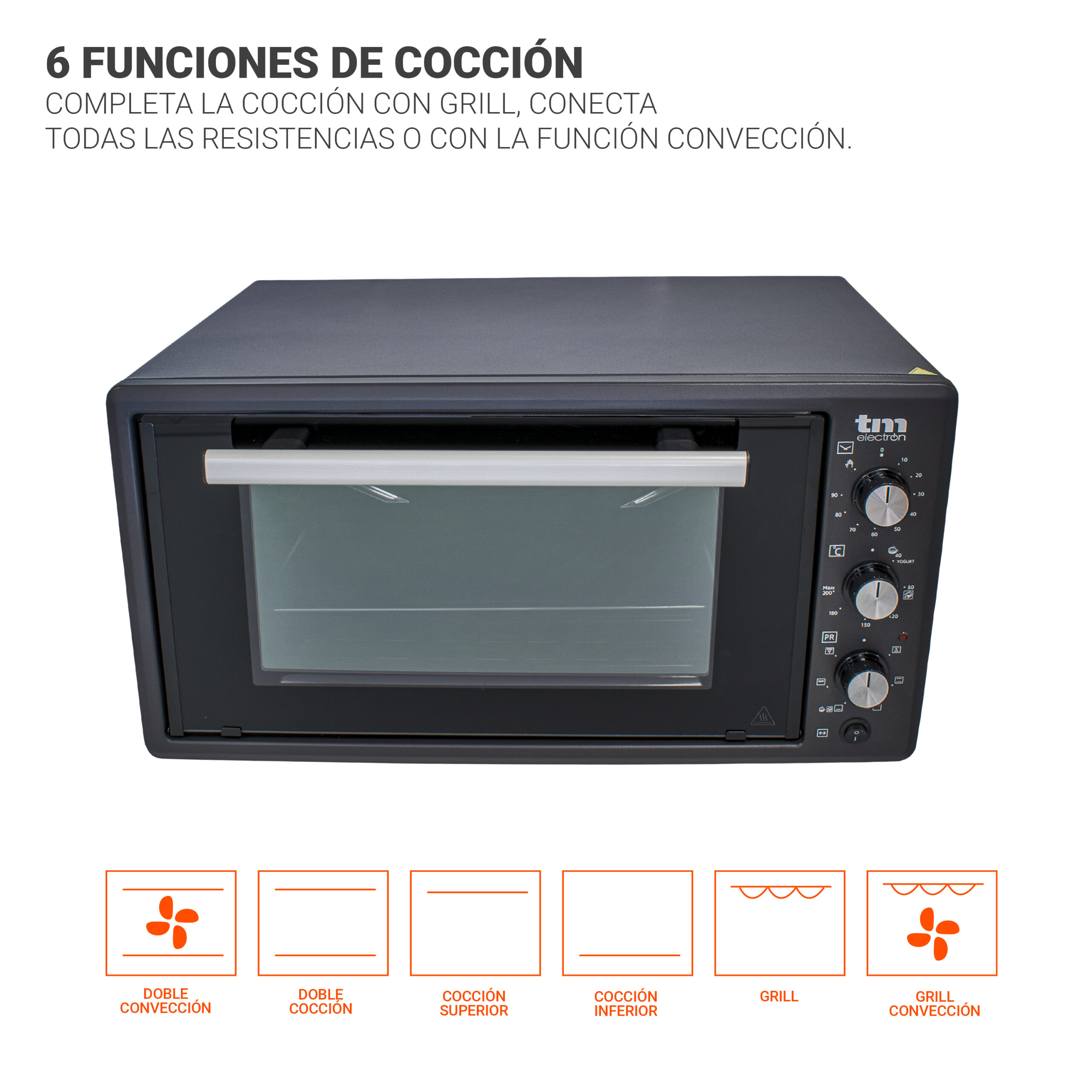 Horno convección de sobremesa 45L - TM Electron