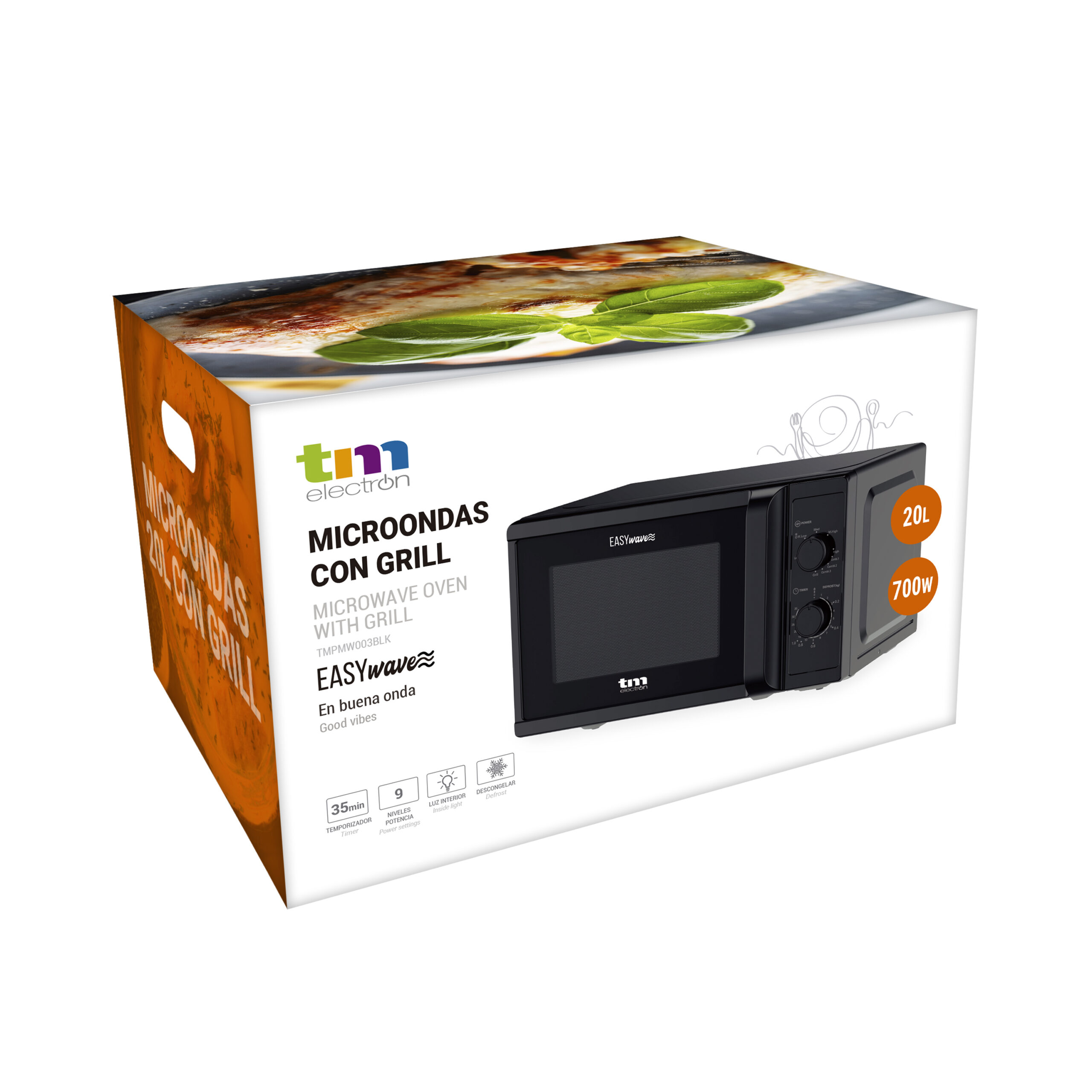 Horno Microondas 31 Litros con Grill Electrobras 1450W