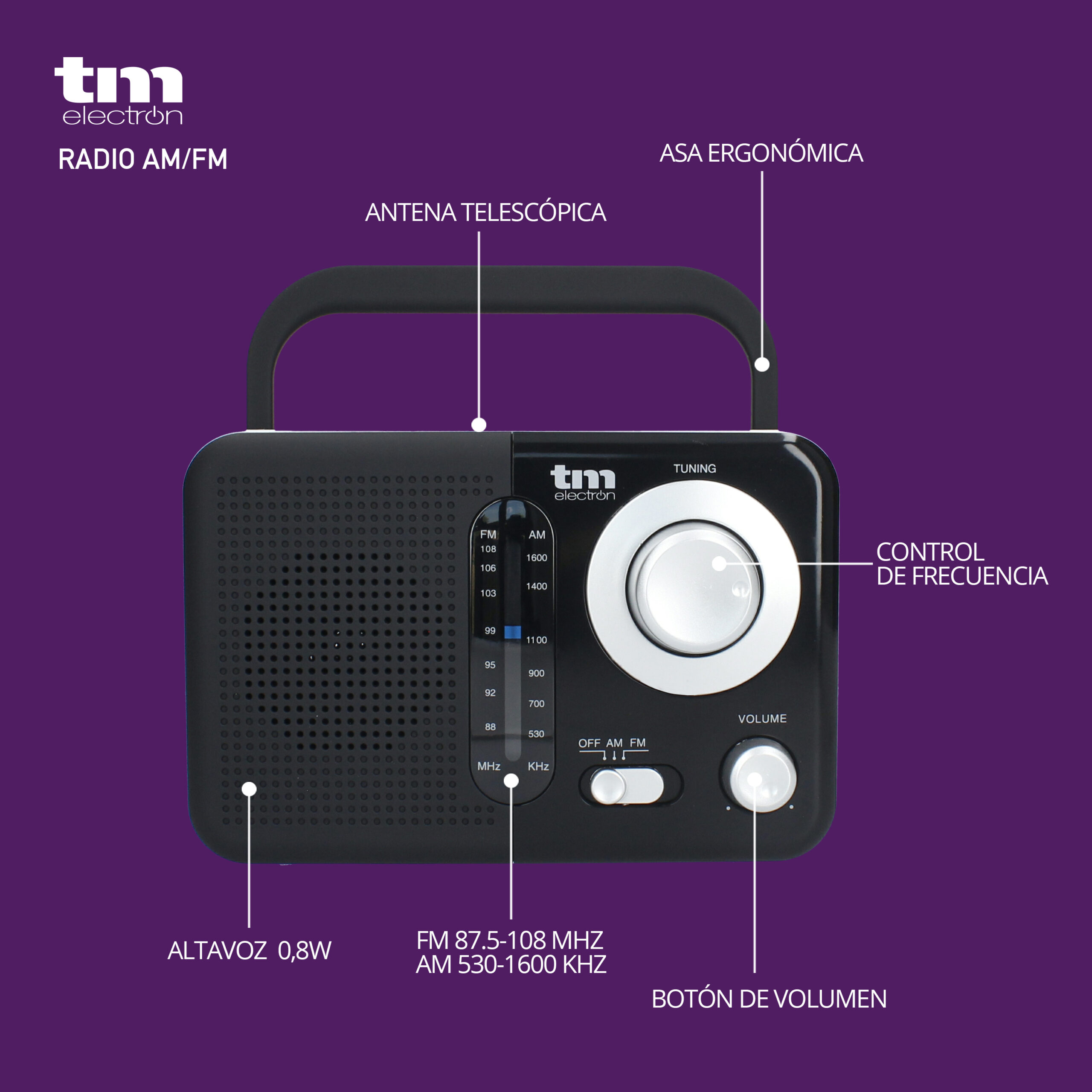 Radio bolsillo TM Electron TMRAD200
