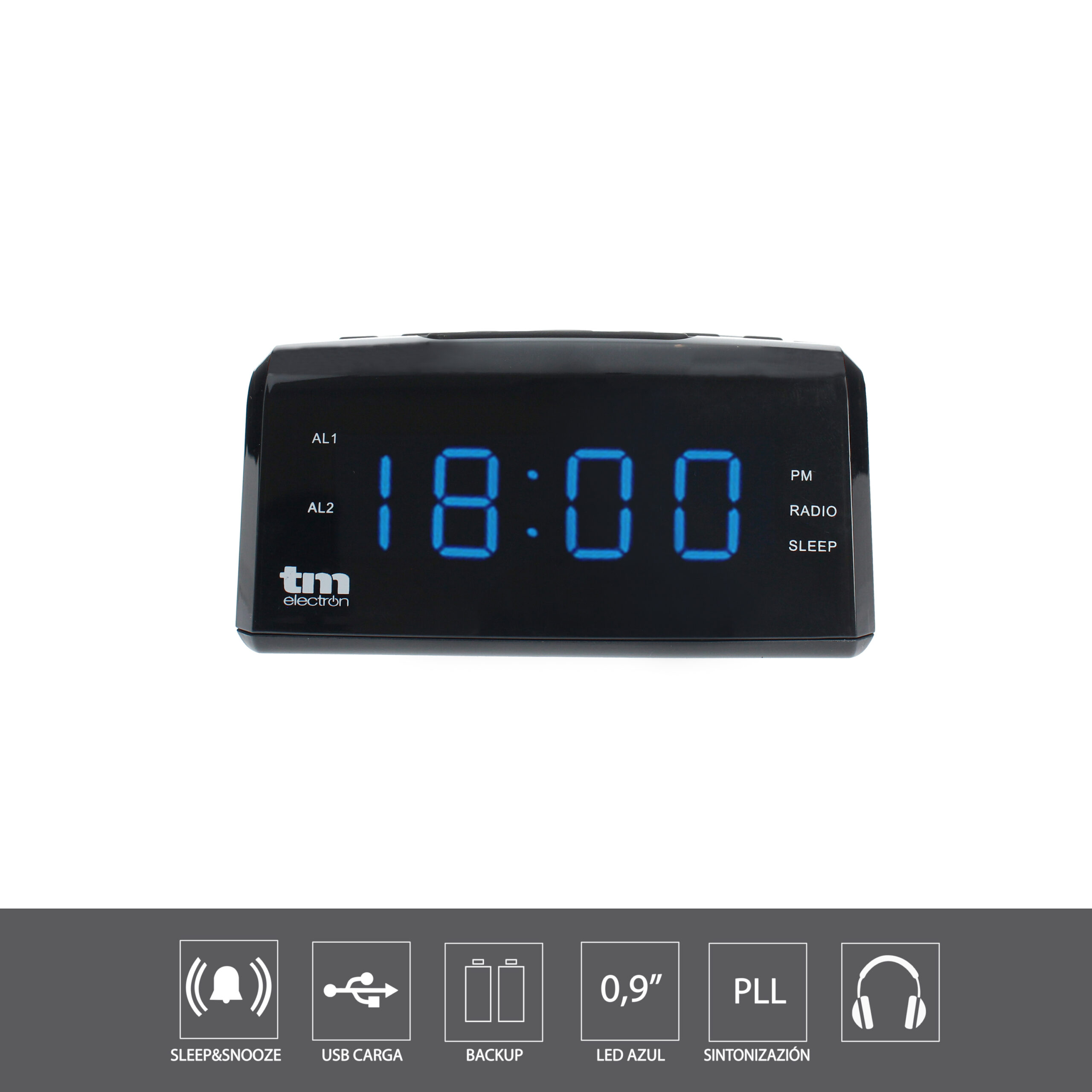 Radio Reloj Despertador - TM Electron