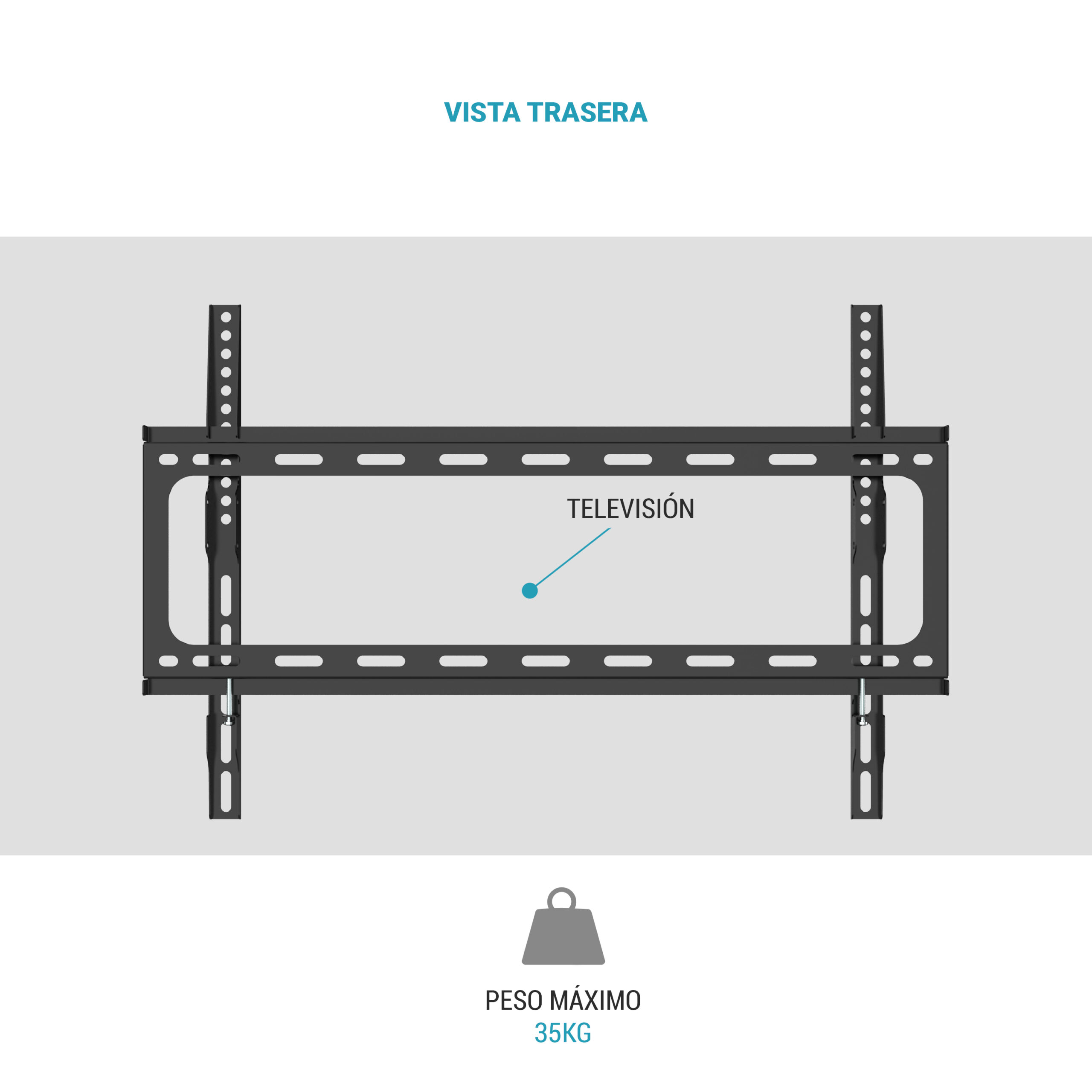 Soporte fijo de pared TV ultrafino para TV - TM Electron