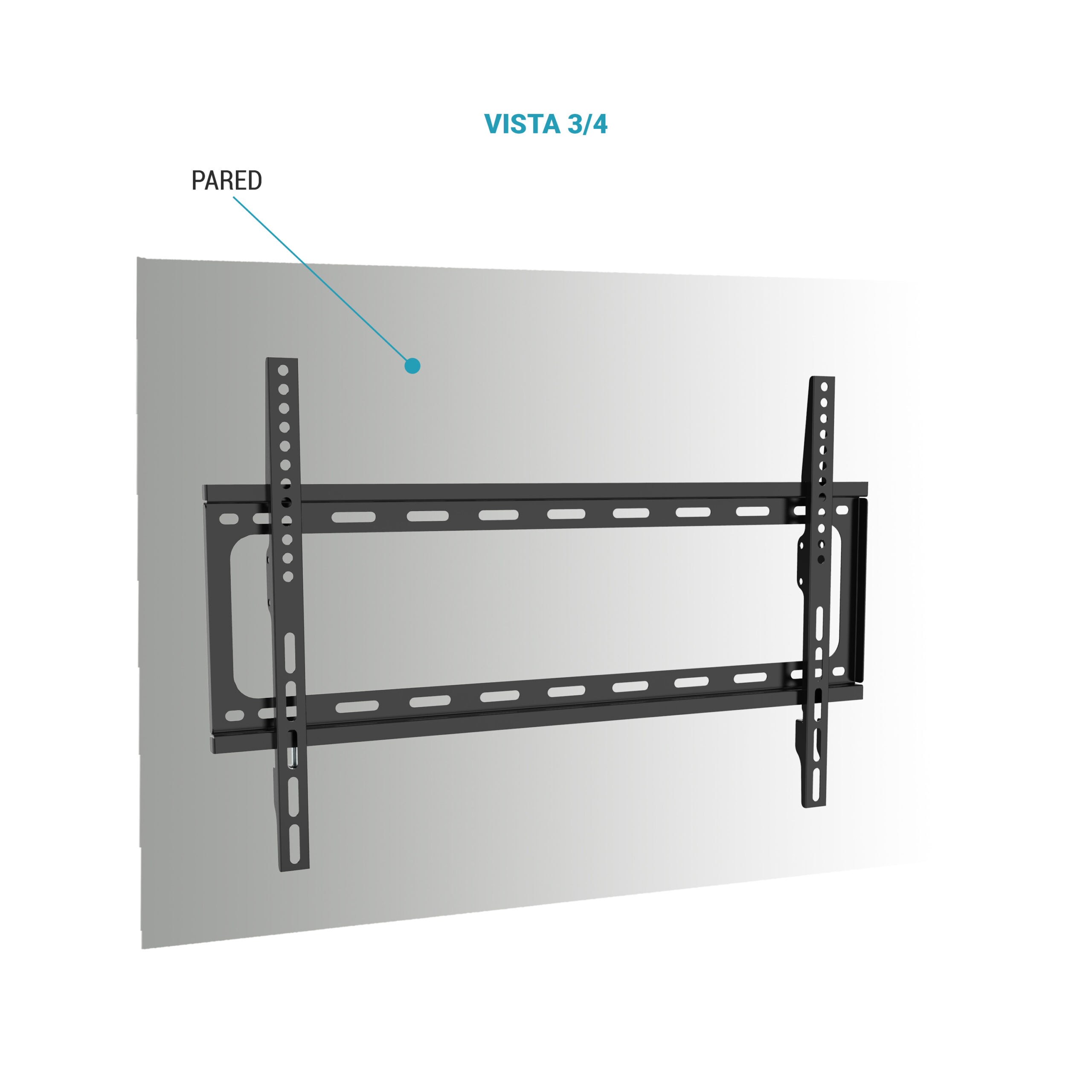 Soporte fijo de pared TV ultrafino para TV