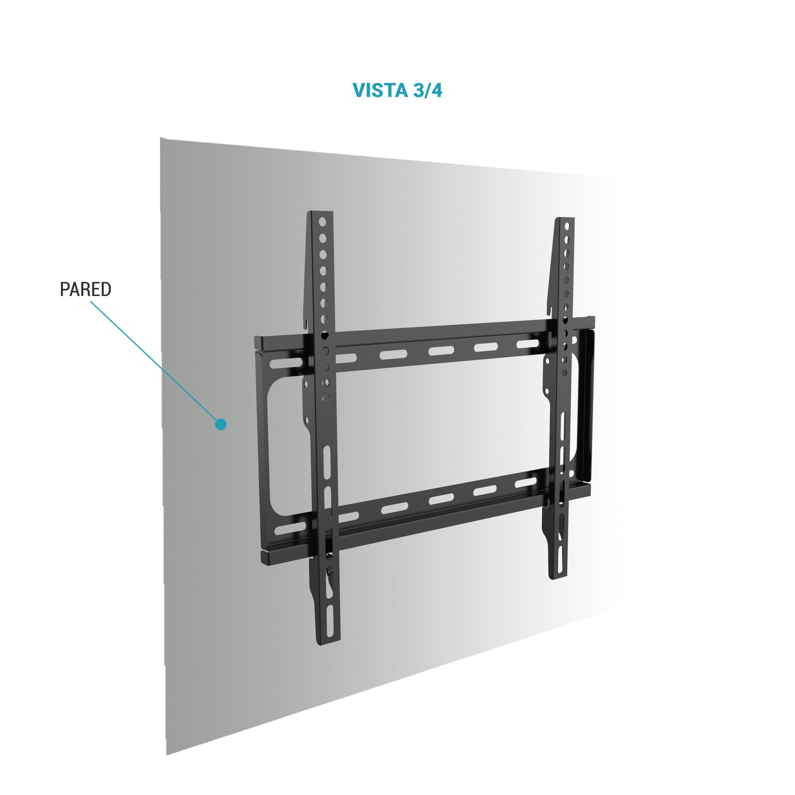 Soporte fijo de pared TV ultrafino para TV - TM Electron