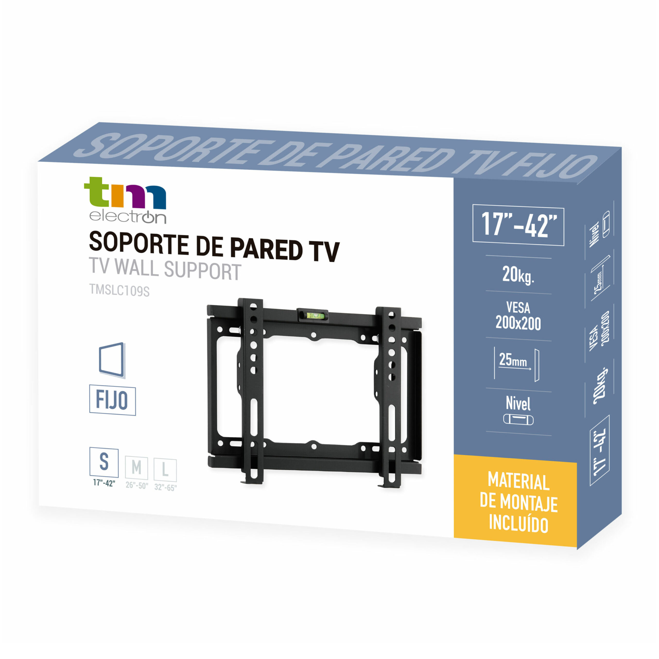 Soporte fijo de pared TV ultrafino para TV