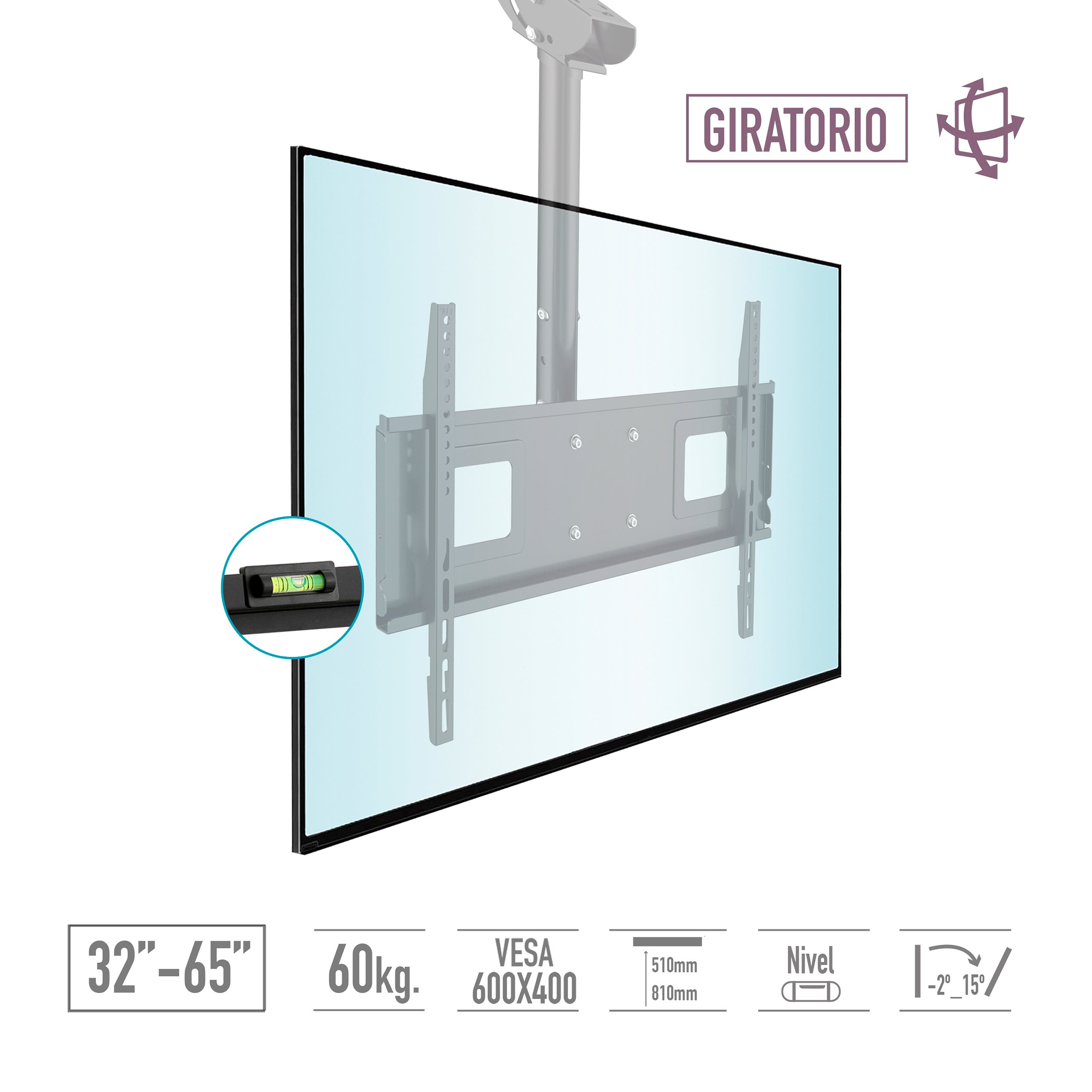 Soporte de pared TV - 65" - TM Electron