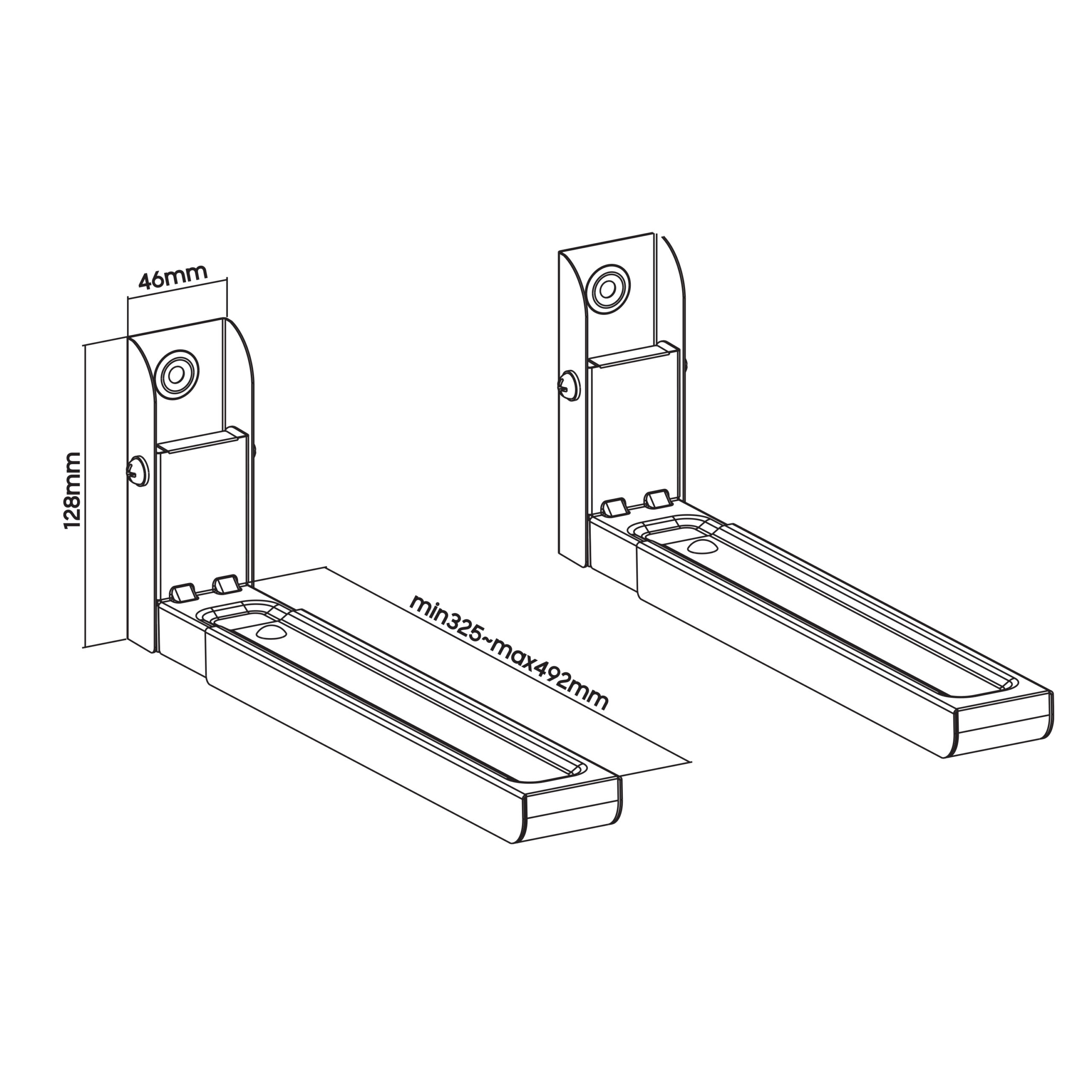 Soporte de pared para microondas - TM Electron