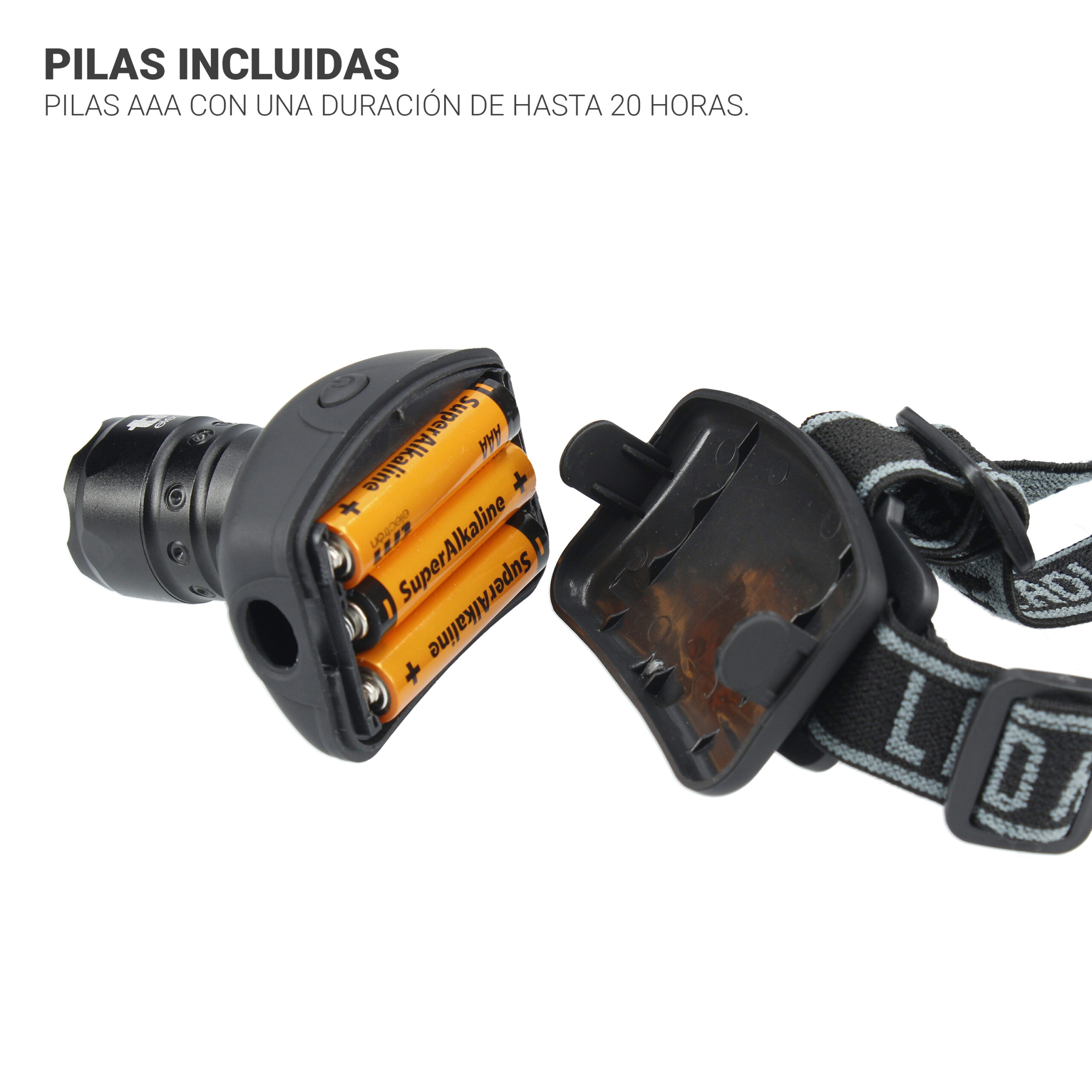 Luz frontal recargable con zoom - TM Electron