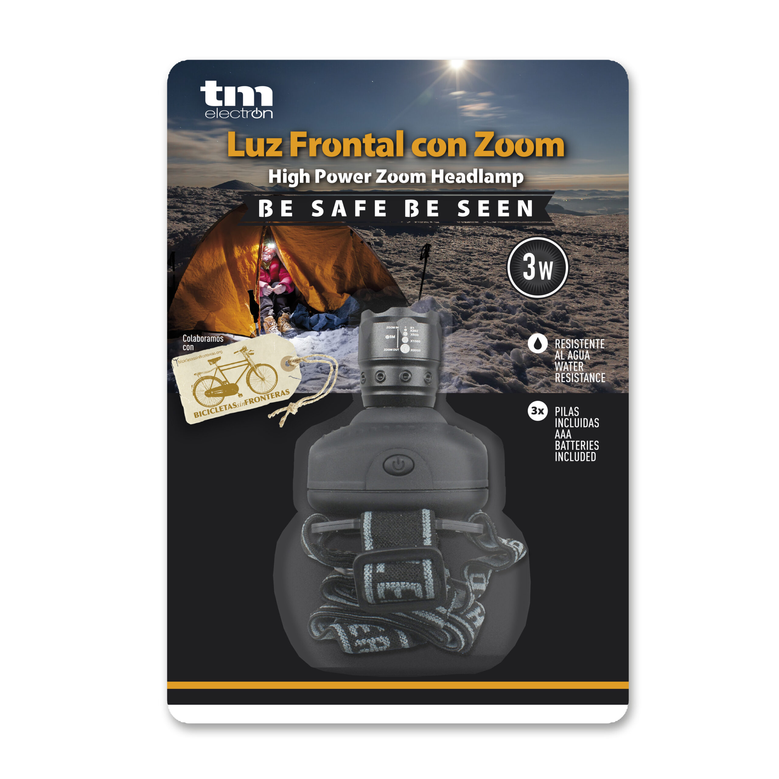 Luz frontal con zoom - TM Electron