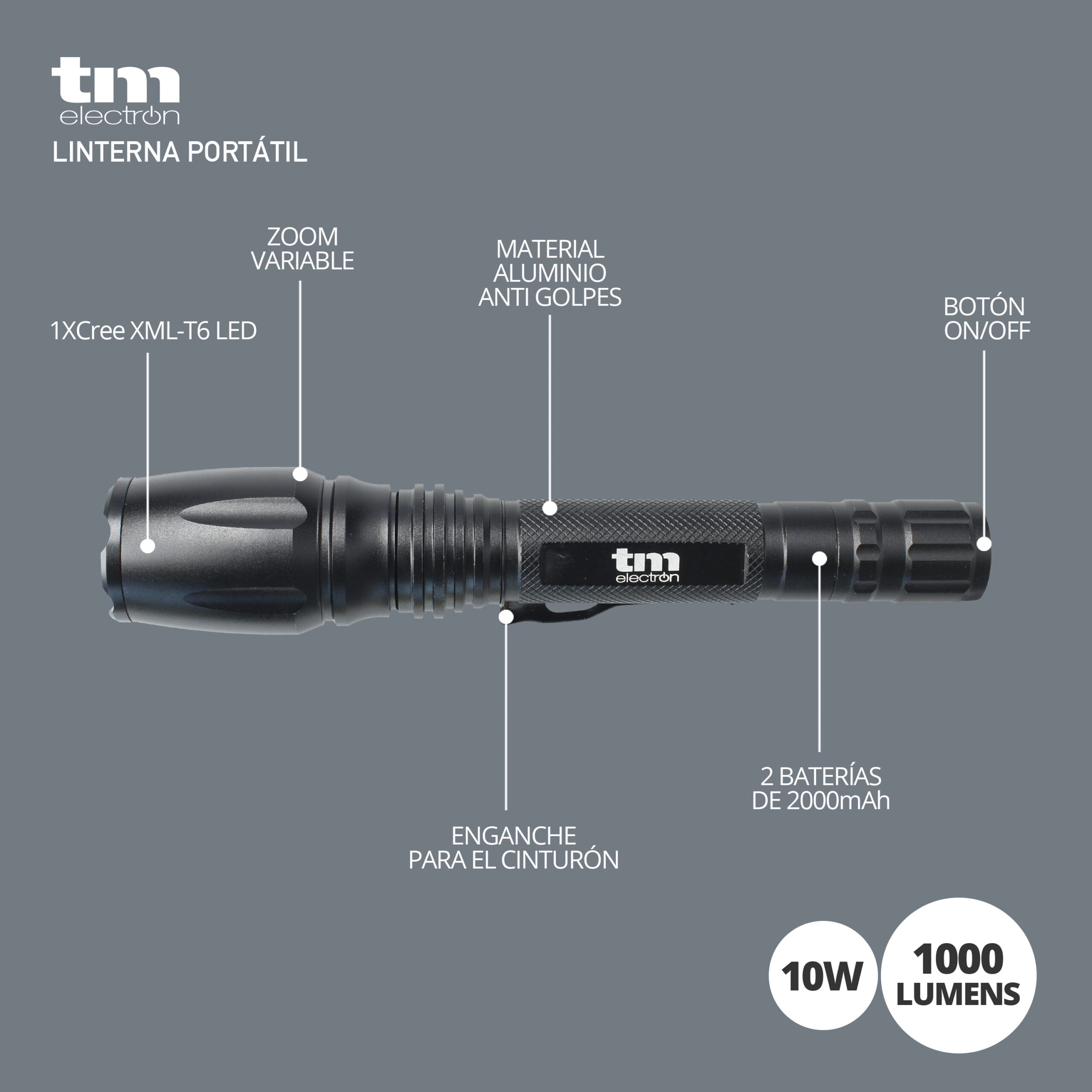 Linterna LED de alta calidad - TM Electron