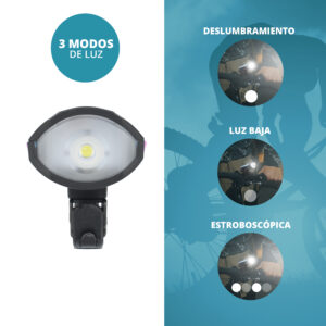 Luz de bicicleta con bocina (Rosa) - Image 2