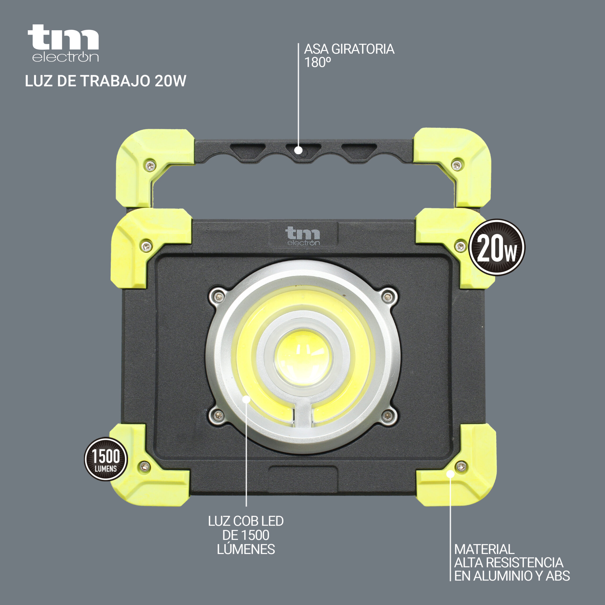 Luz de trabajo y linterna colores - TM Electron