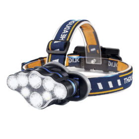 Linterna Frontal 8 LED recargable