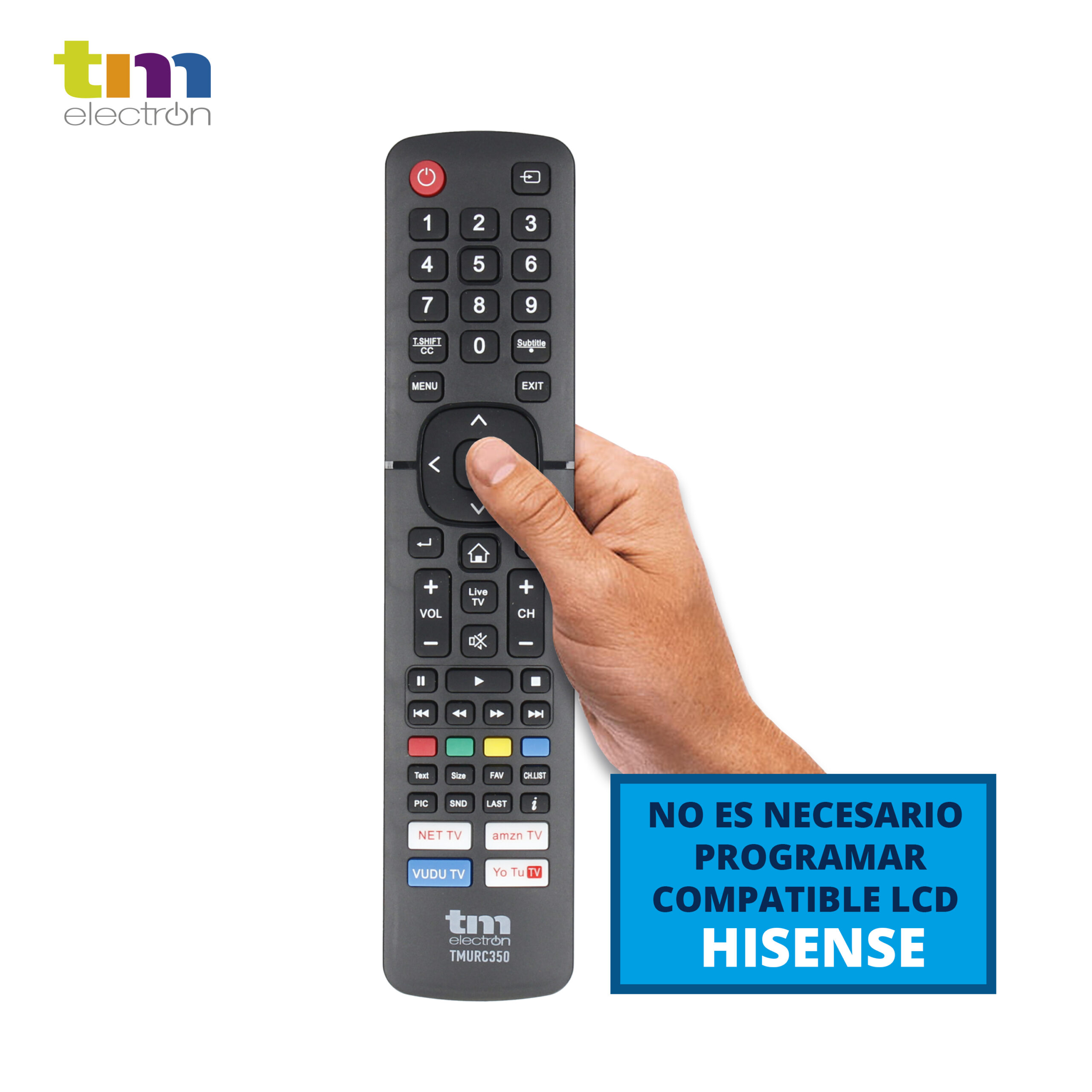 Mando a distancia de repuesto para Hisense, mando a distancia de TV LCD de  repuesto, mando a distancia para Hisense, diseño fácil de usar