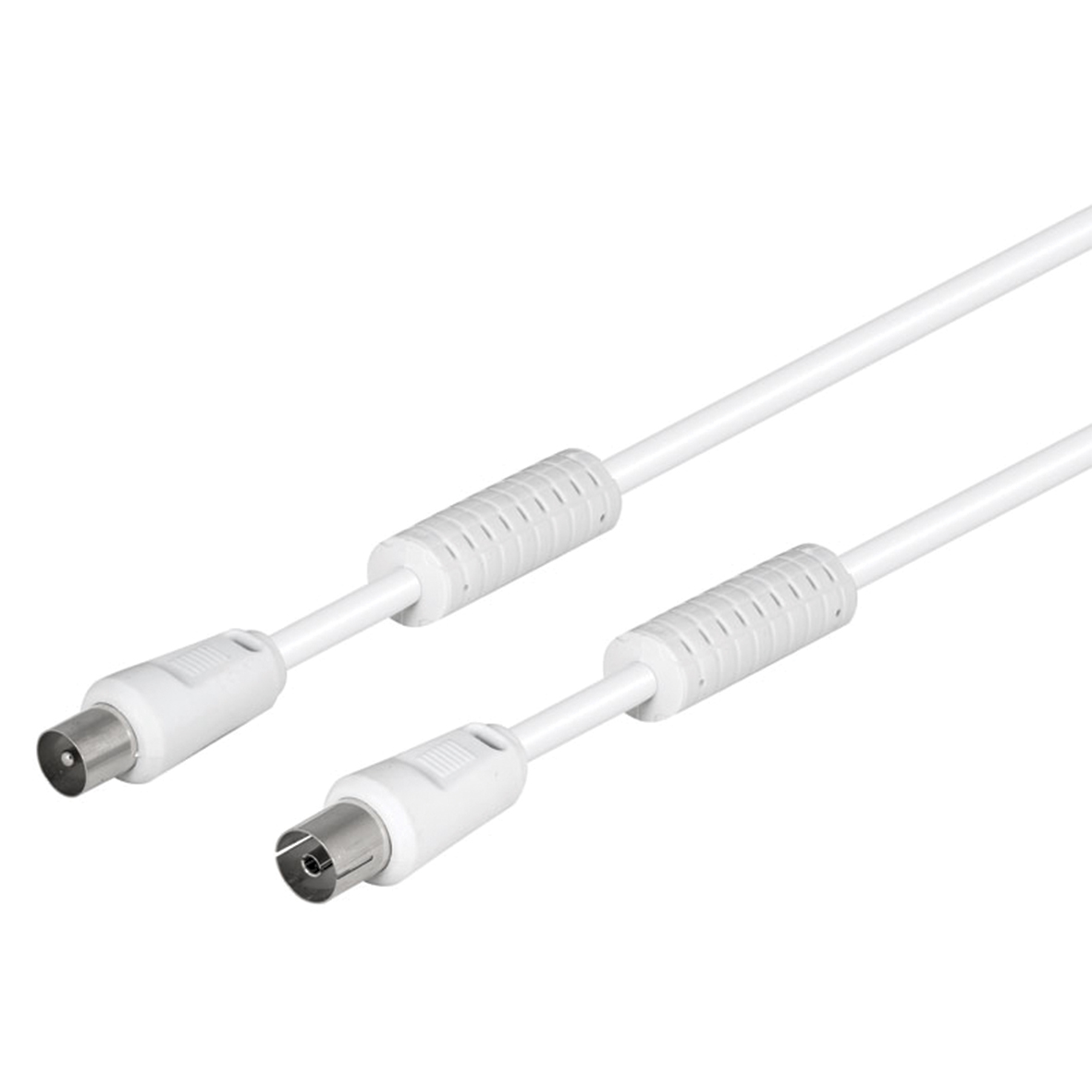 SilverHT Cable Antena TV M/H 90º 3m Blanco