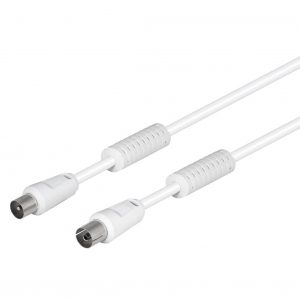 Conexión antena blanco ferrita 9.5mm/2.5M