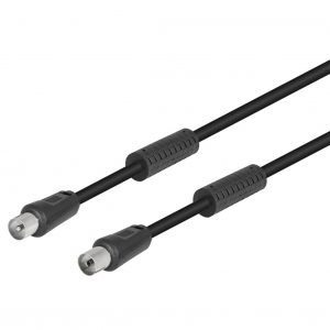 Conexión antena negro ferrita 9.5mm/2.5M