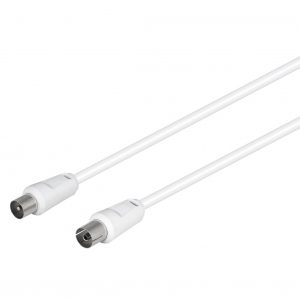 Conexión antena blanco recto 9.5mm/1.5m