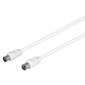 Conexión antena blanco recto 9.5mm/2.5m