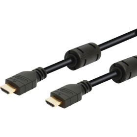 Conexión HDMI macho a HDMI macho con ferrita negra