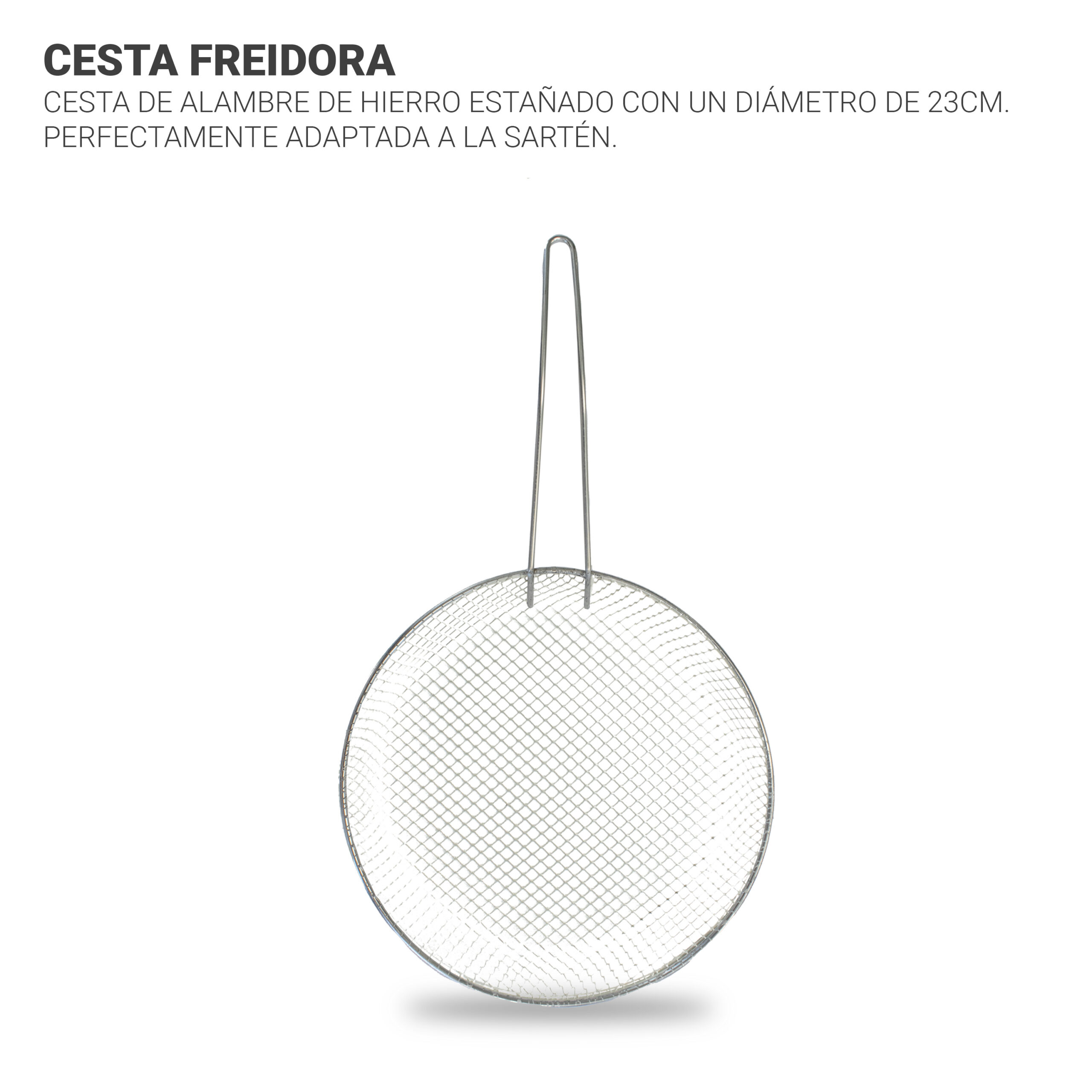 Sartén de aluminio antiadherente con freidora - Imagen 7