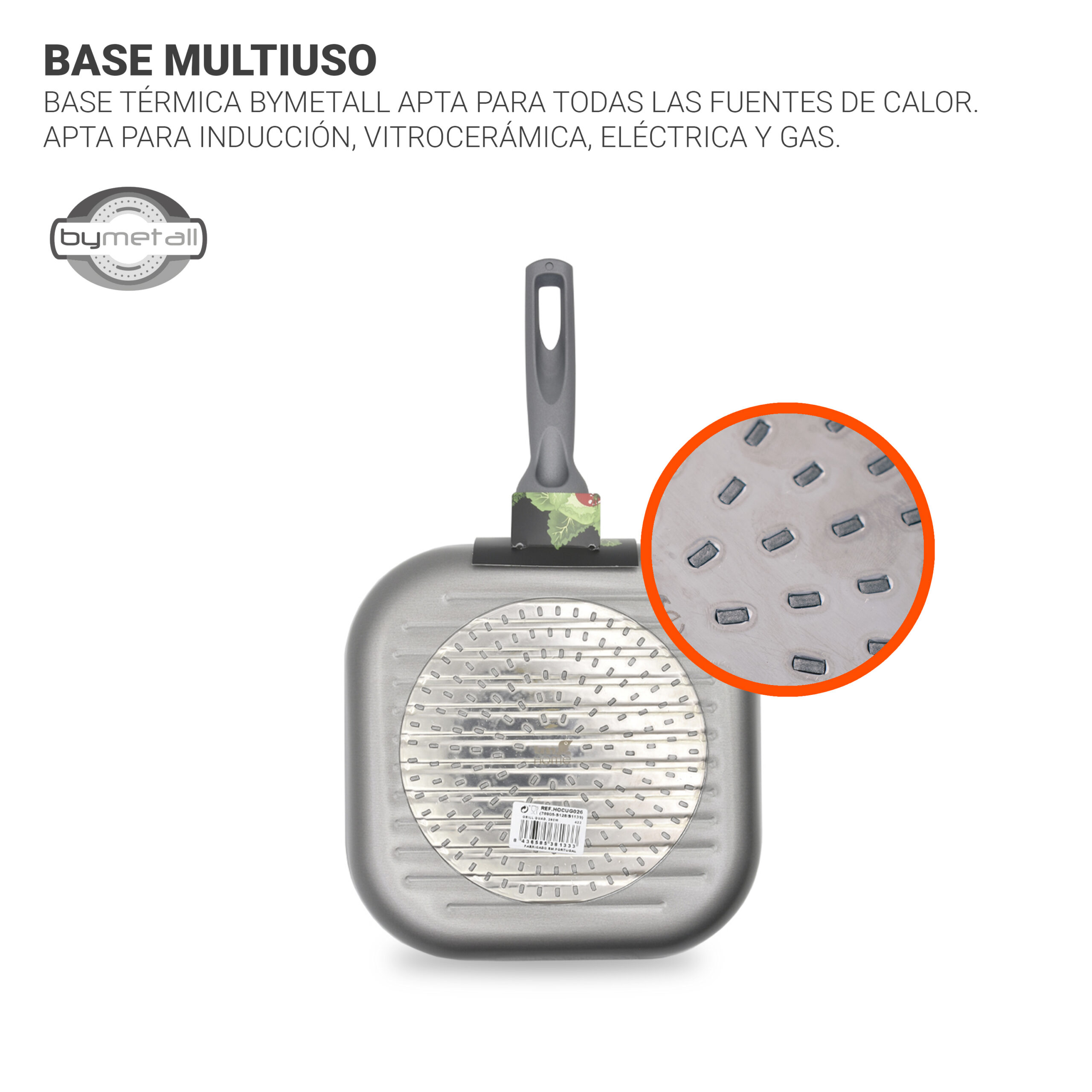 Sartén de aluminio grill antiadherente - Imagen 4