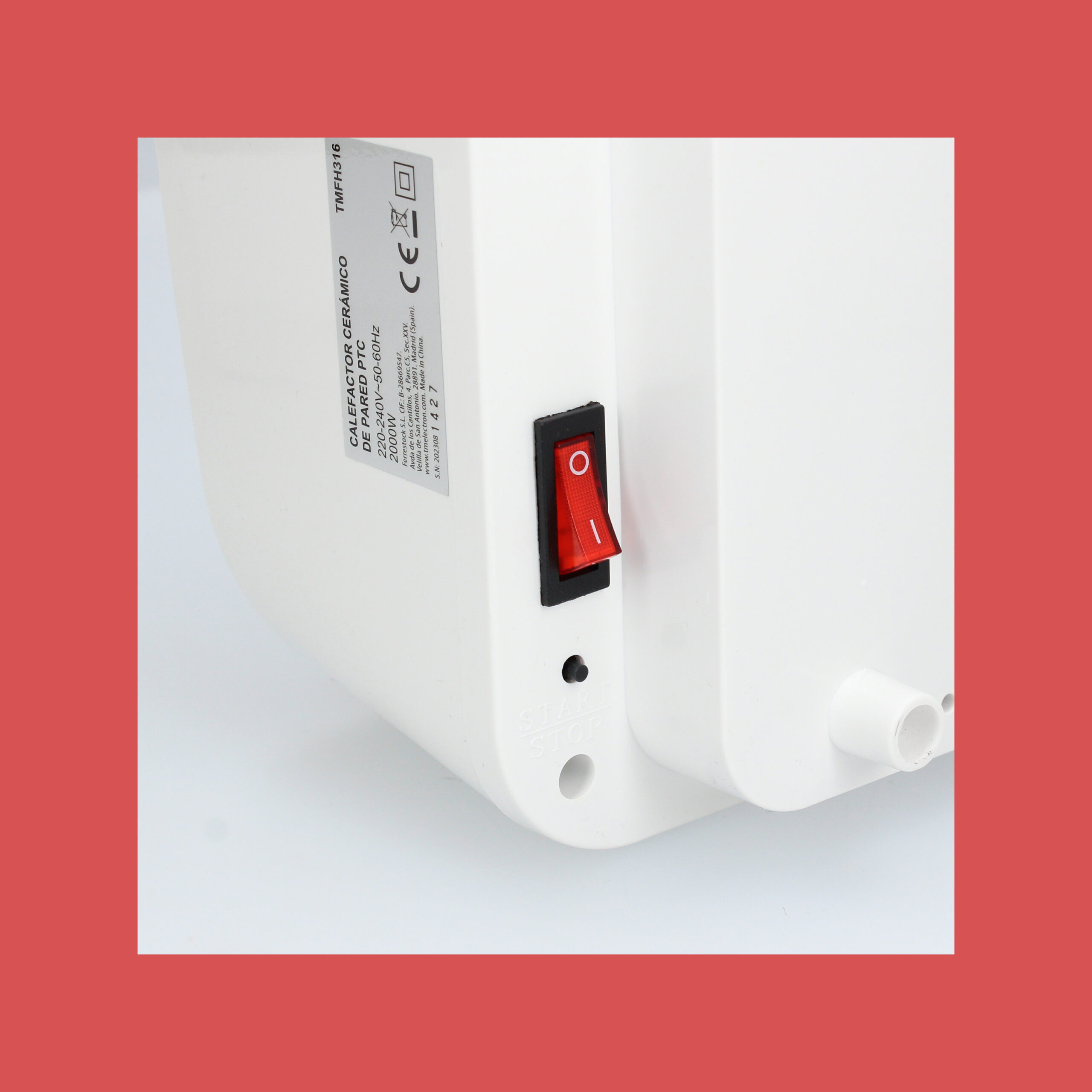Calefactor cerámico de pared PTC - Imagen 5