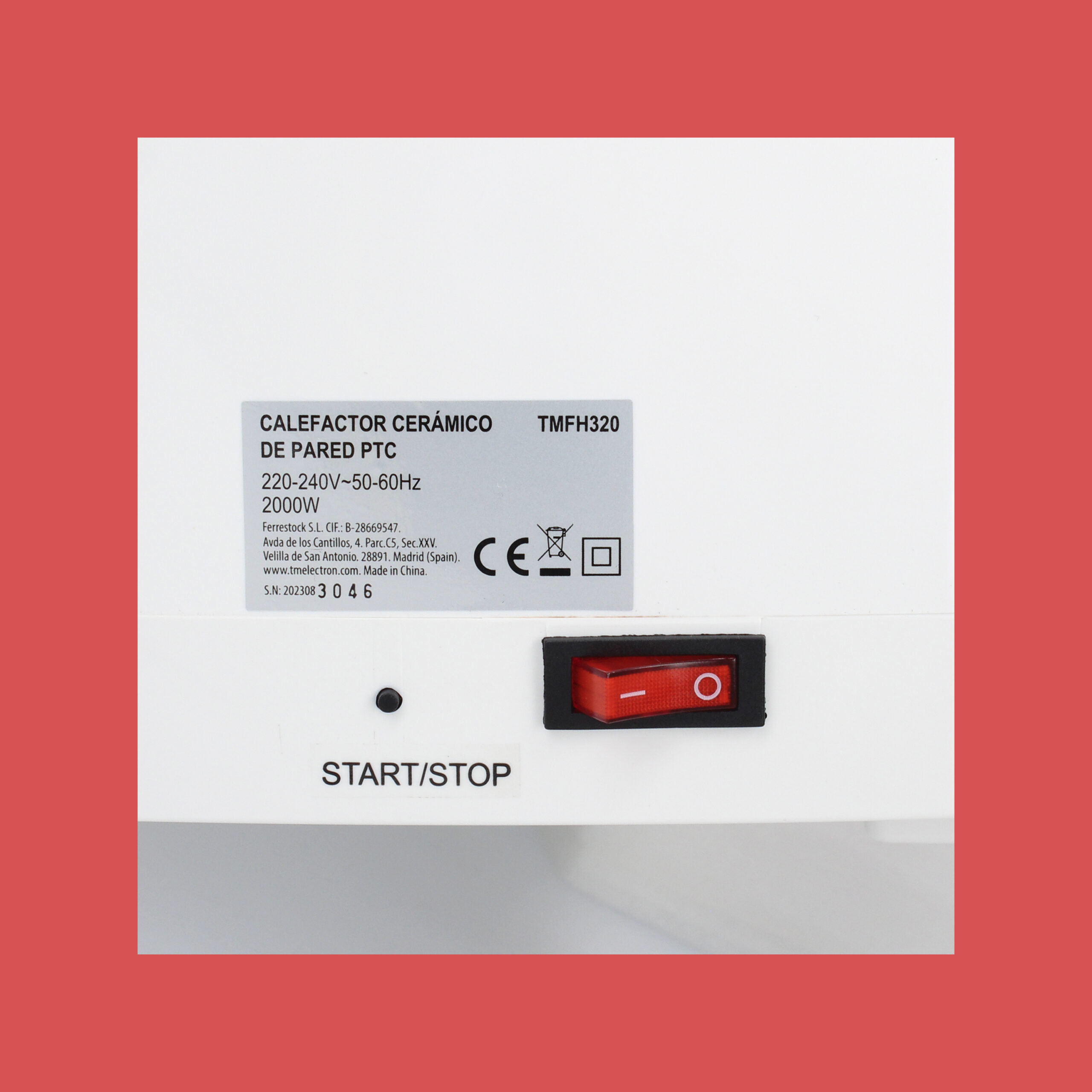 Calefactor cerámico de pared PTC - Imagen 5