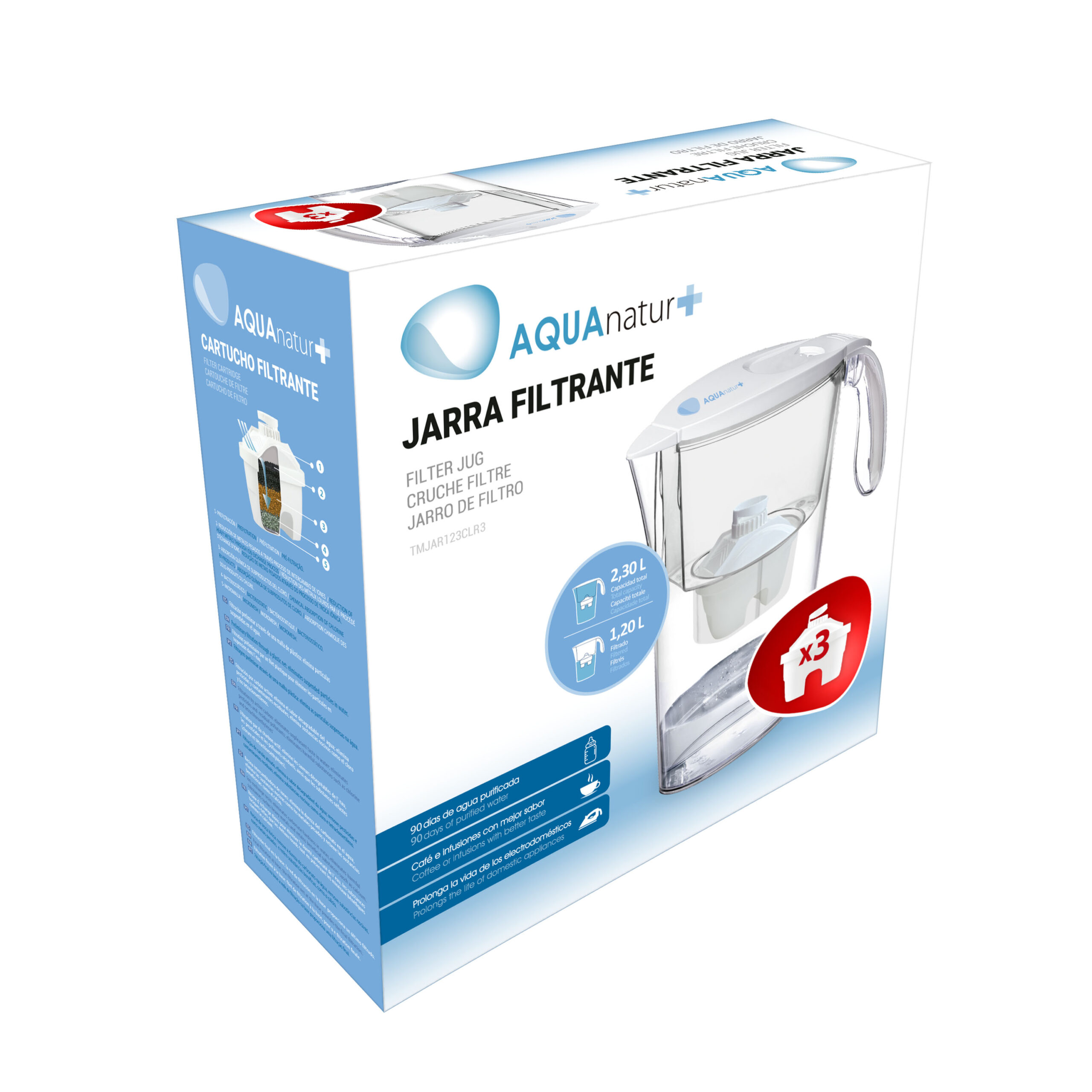 Jarra filtrante con 3 filtros - Imagen 10