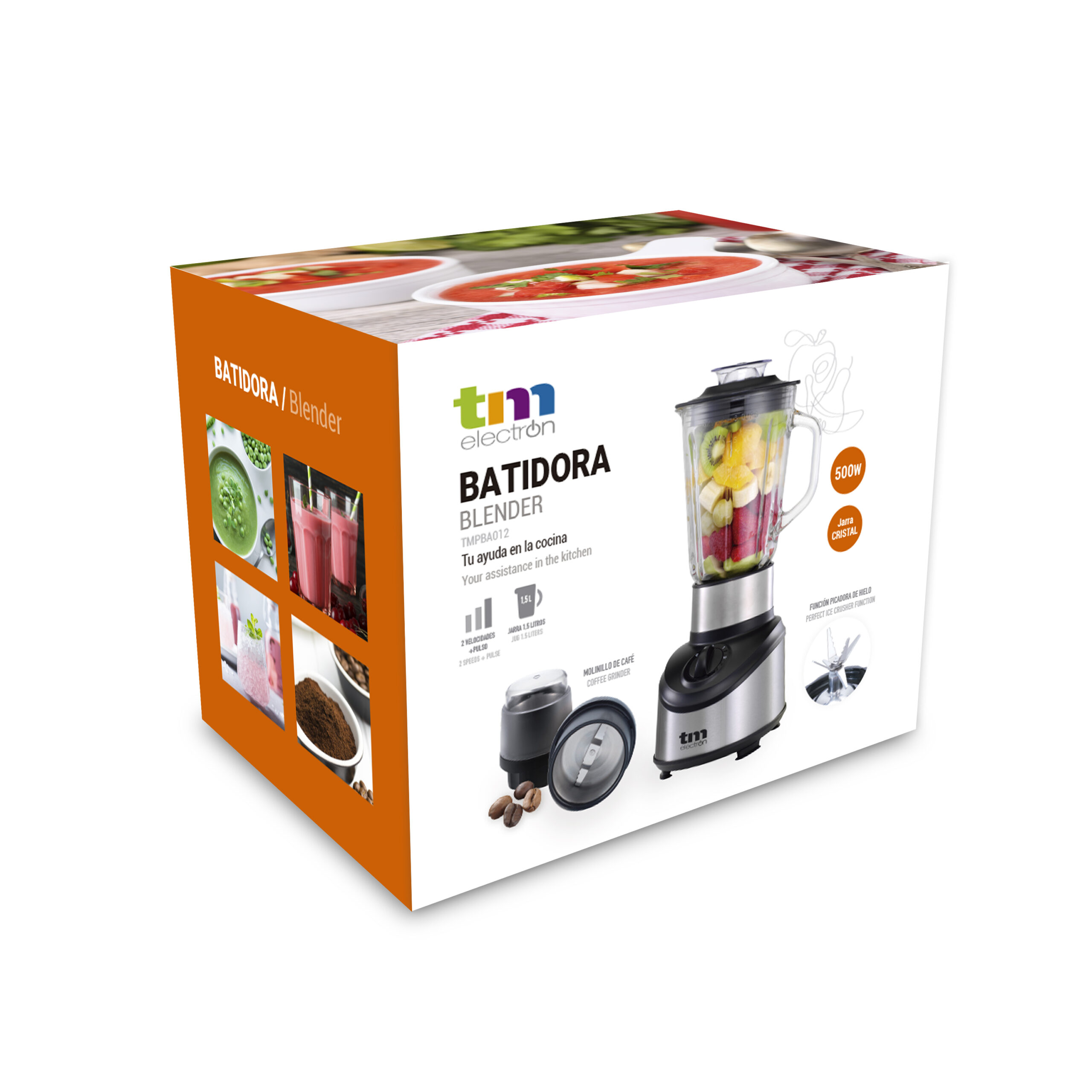 Batidora jarra cristal 500W - Imagen 8