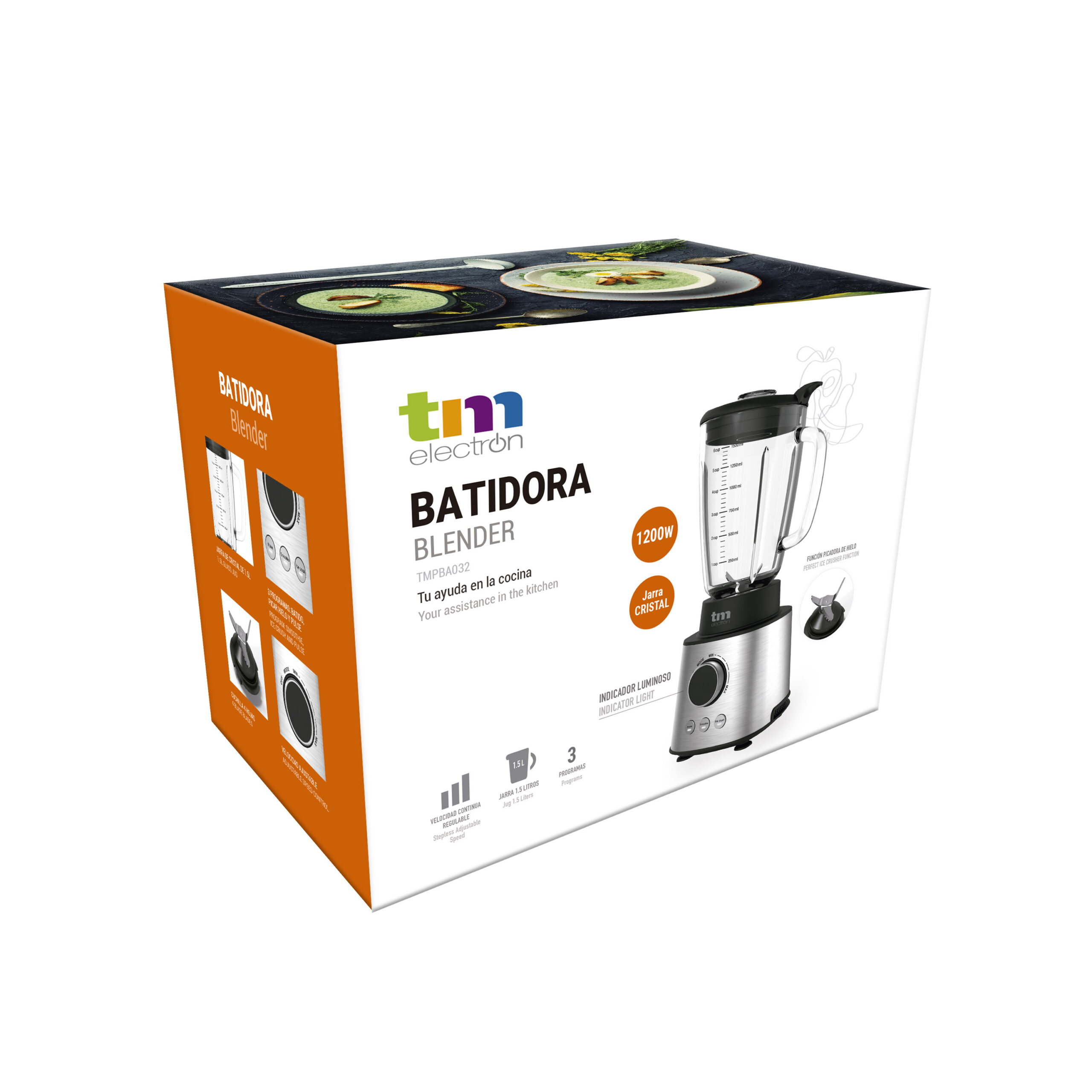Batidora de vaso 1200W - Imagen 8