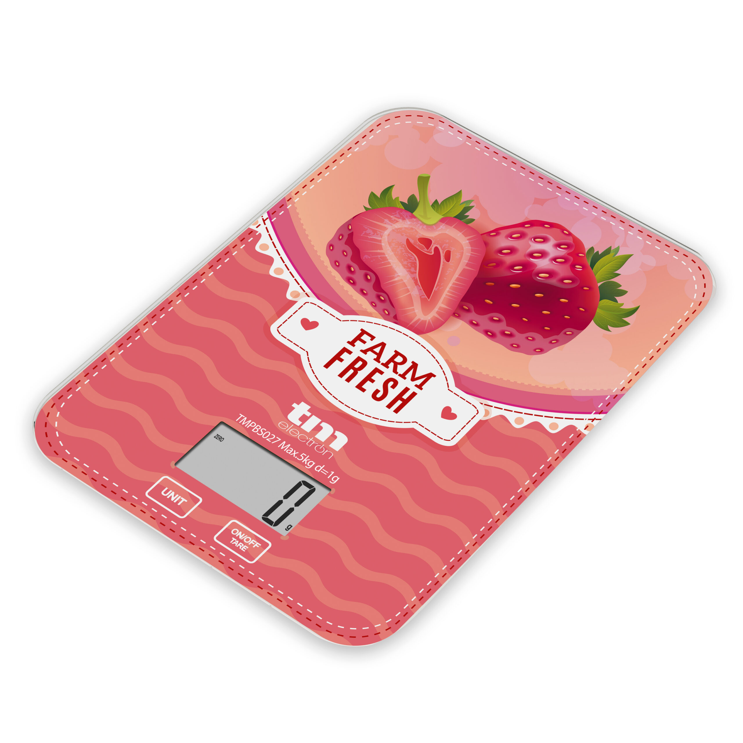 Báscula de cocina fresas