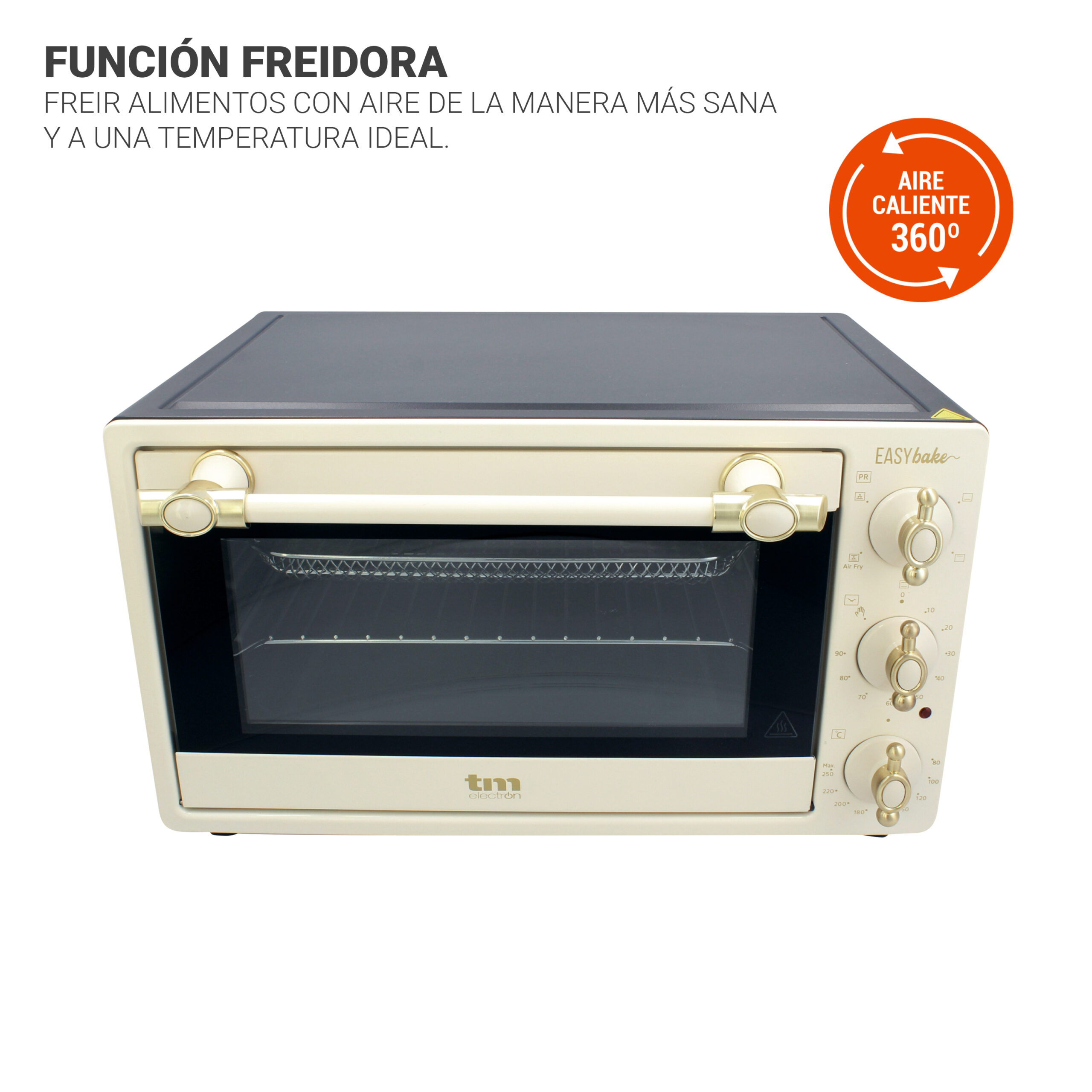 Horno freidora de aire 20L (beige) - Imagen 3